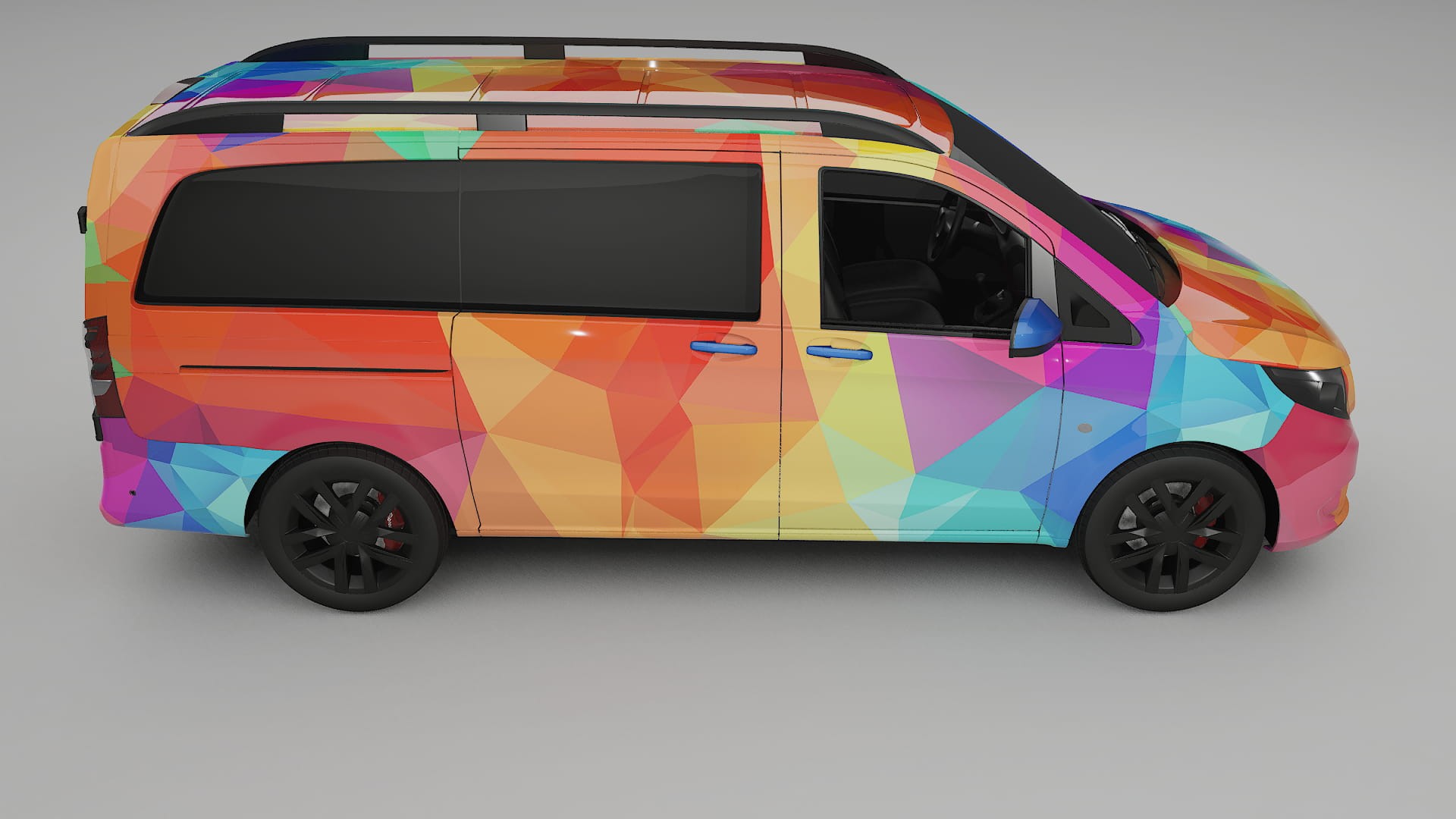 Mercedes Vito Short W447 prefacelift pre-LCI VECTOR VIBE – Kit Wrap PPF Personalizzato in Pellicola Poliuretanica Stampabile