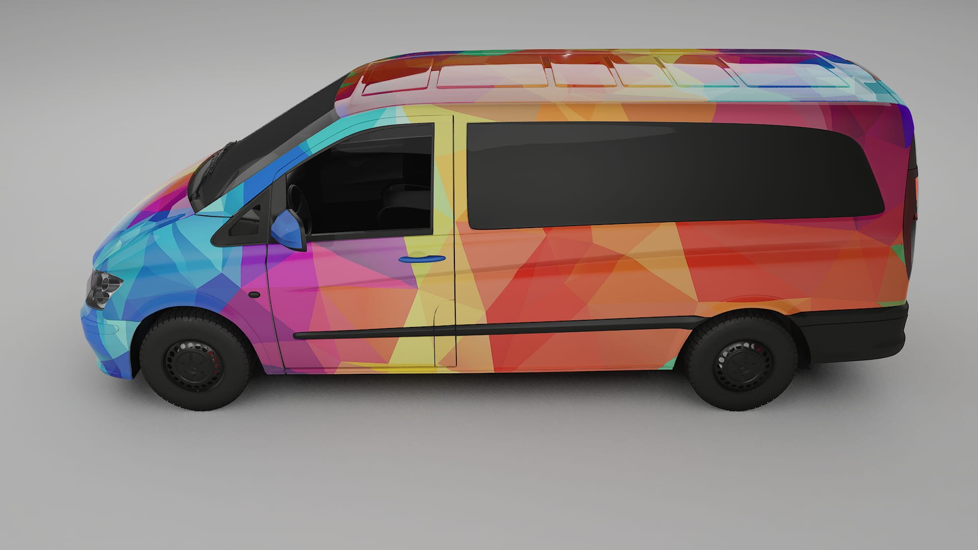 Mercedes Vito Short W639 facelift LCI VECTOR VIBE – Kit Wrap PPF Personalizzato in Pellicola Poliuretanica Stampabile