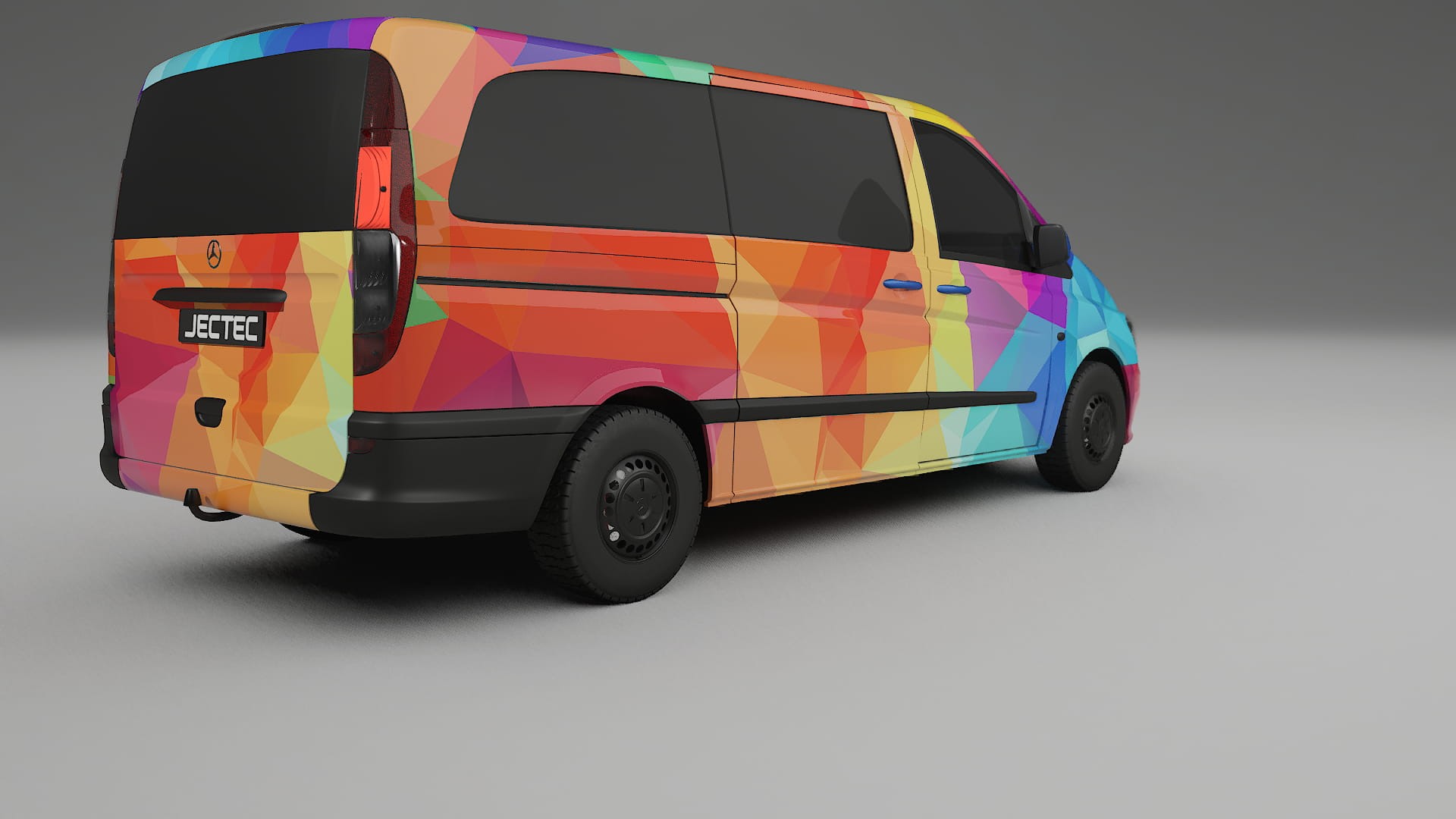 Mercedes Vito Short W639 facelift LCI VECTOR VIBE – Kit Wrap PPF Personalizzato in Pellicola Poliuretanica Stampabile
