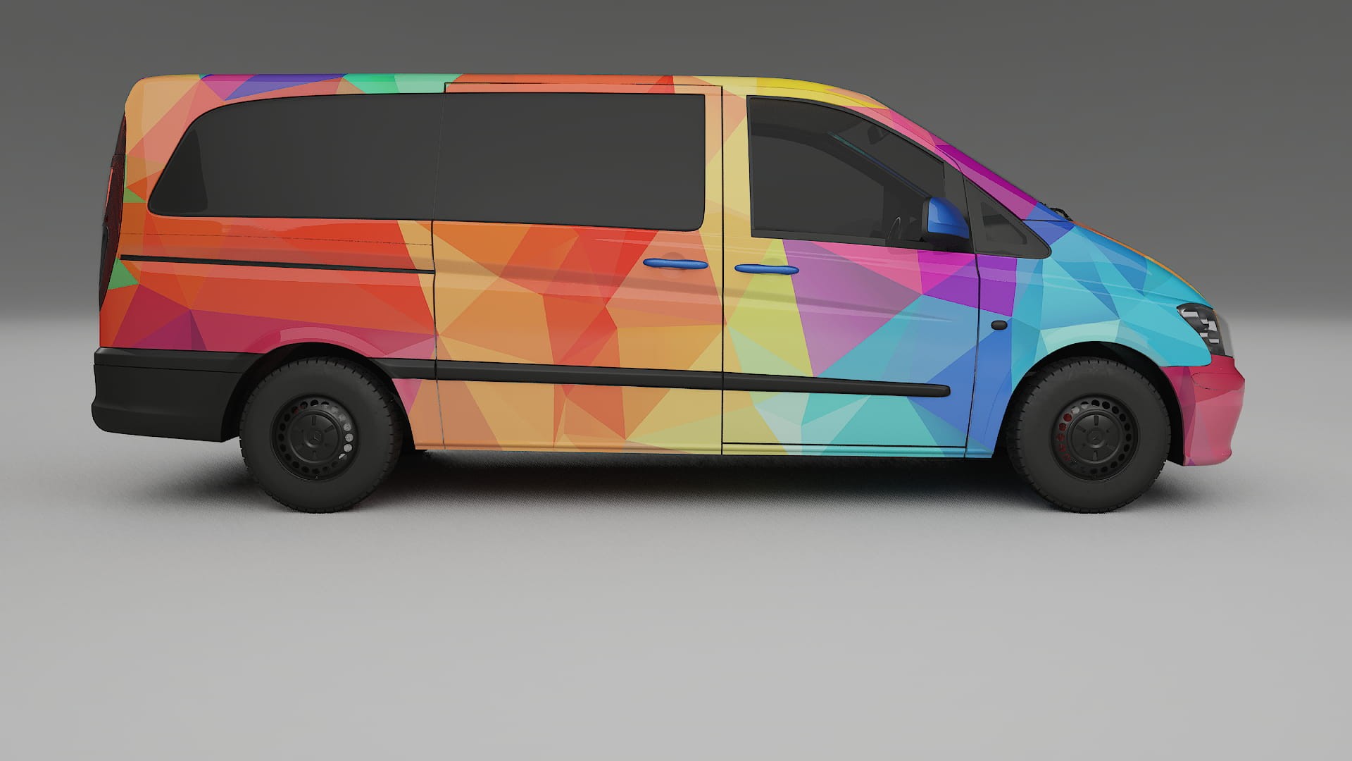 Mercedes Vito Short W639 facelift LCI VECTOR VIBE – Kit Wrap PPF Personalizzato in Pellicola Poliuretanica Stampabile