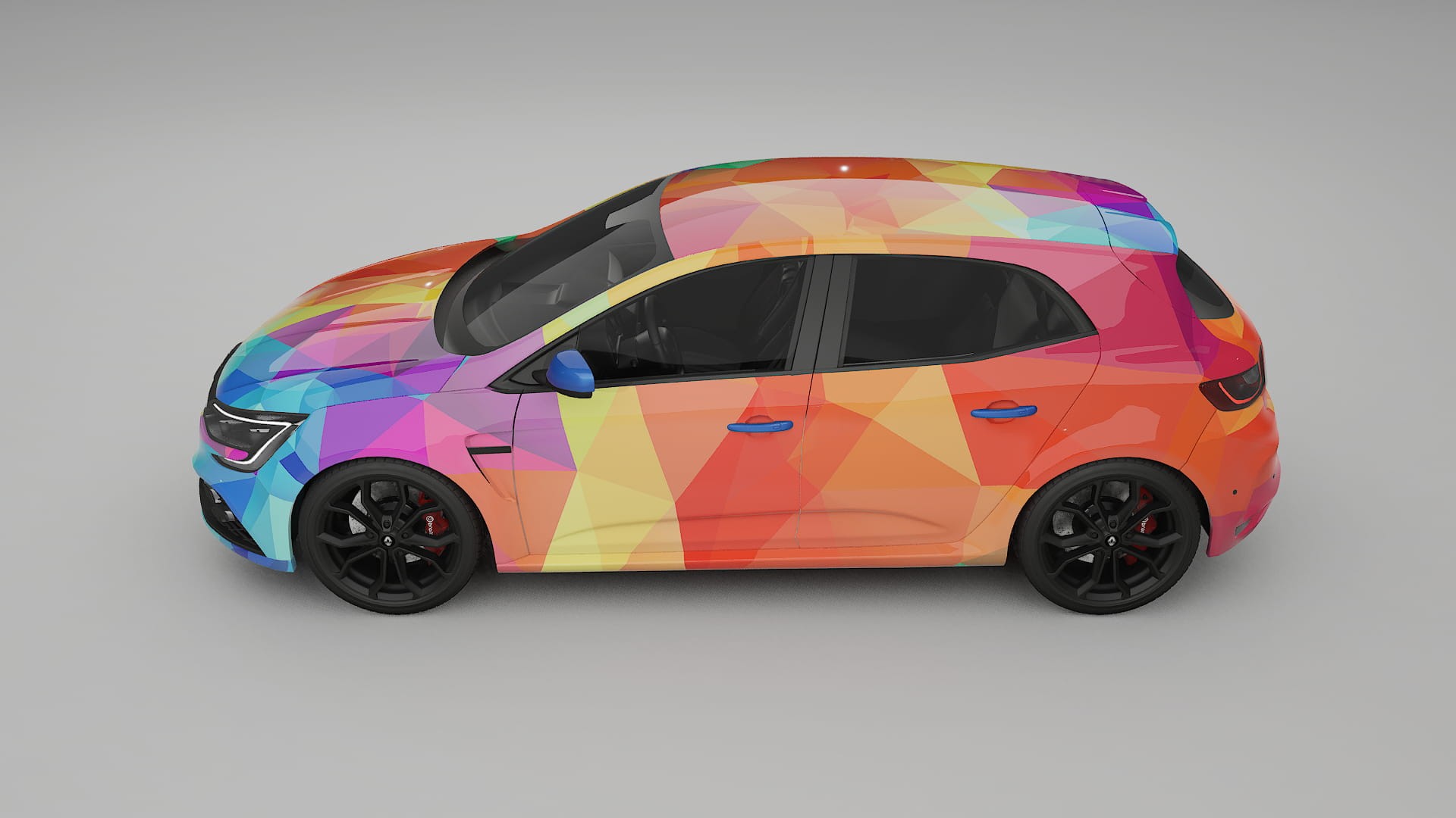 Renault Megane RS IV VECTOR VIBE – Kit Wrap PPF Personalizzato in Pellicola Poliuretanica Stampabile
