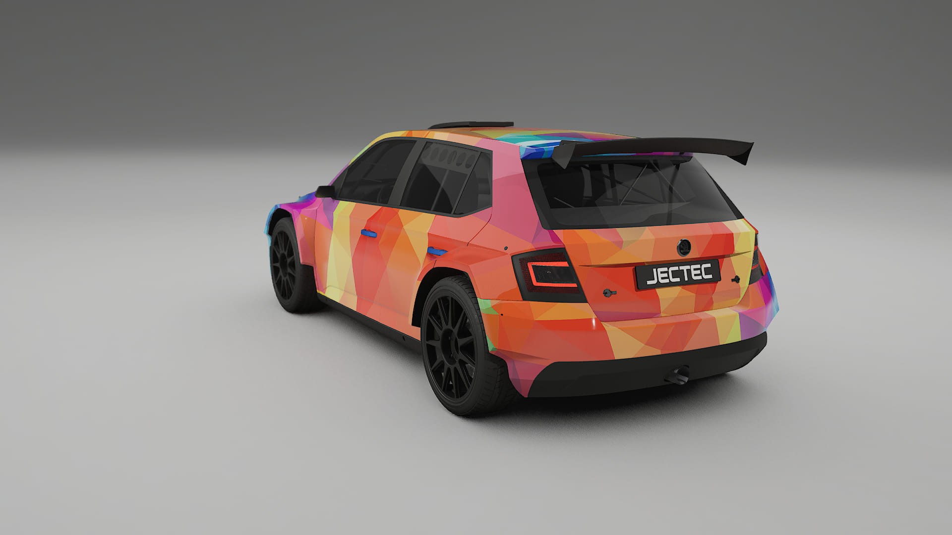 Škoda Fabia R5 6V VECTOR VIBE – Kit Wrap PPF Personalizzato in Pellicola Poliuretanica Stampabile