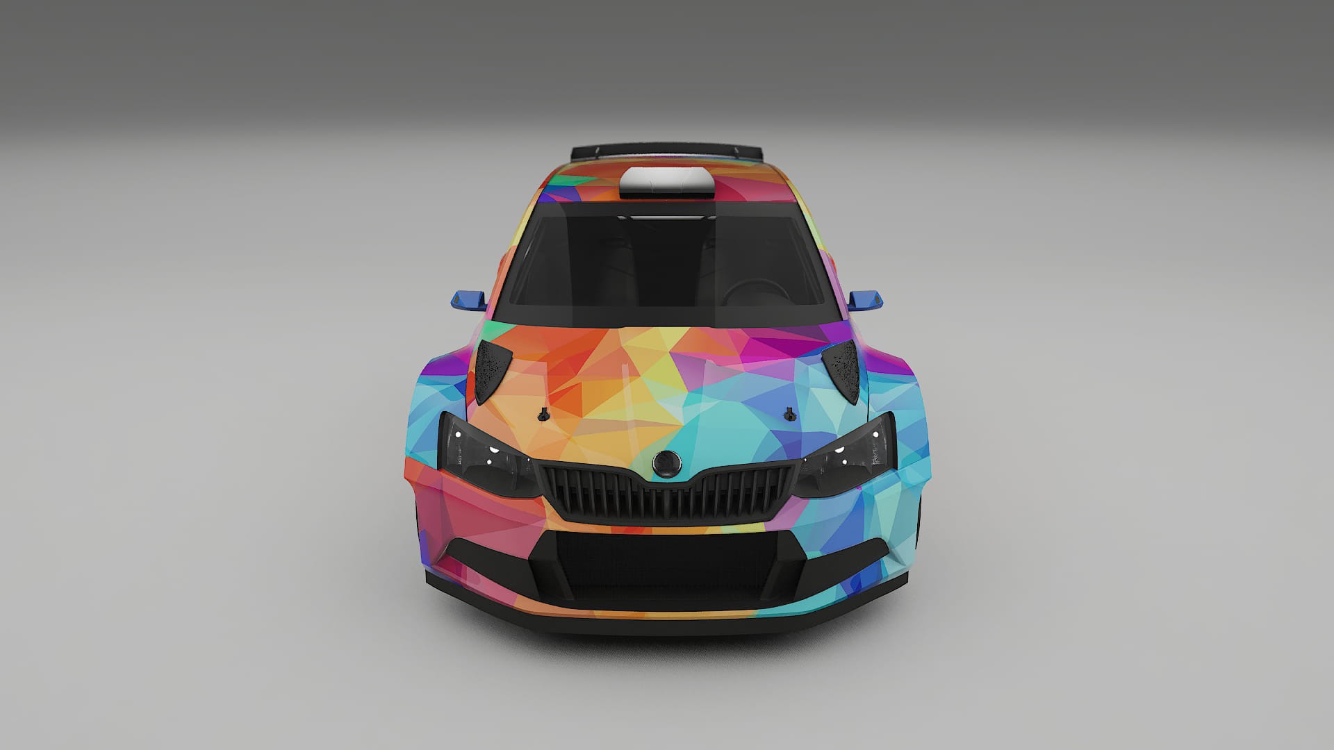 Škoda Fabia R5 6V VECTOR VIBE – Kit Wrap PPF Personalizzato in Pellicola Poliuretanica Stampabile