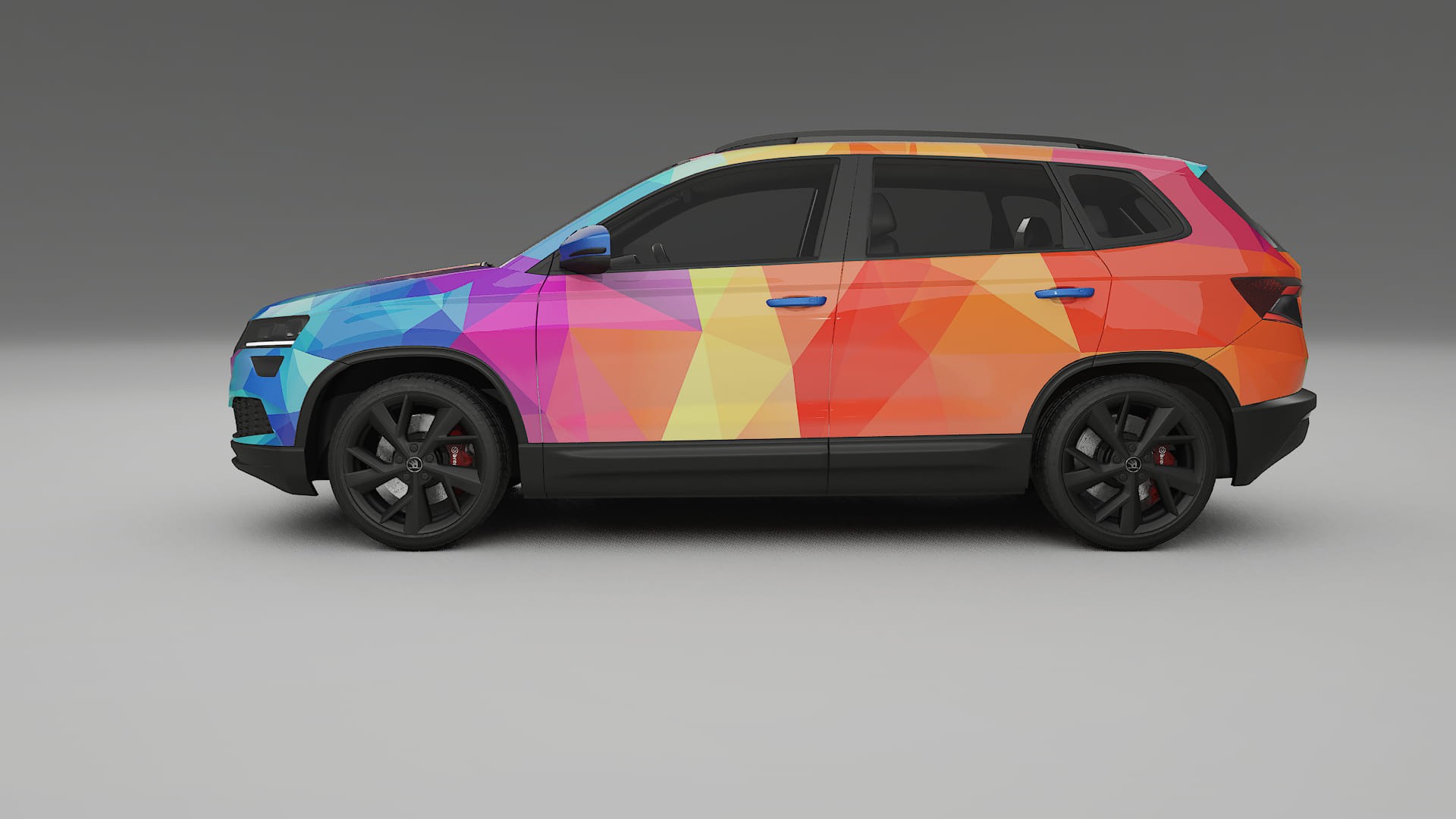 Škoda Karoq NU7 VECTOR VIBE – Kit Wrap PPF Personalizzato in Pellicola Poliuretanica Stampabile