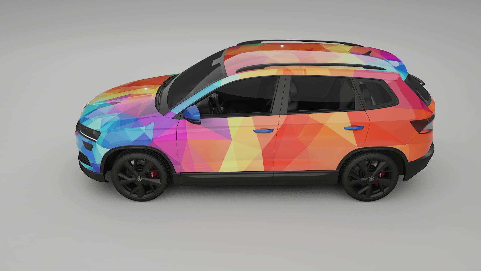 Škoda Karoq NU7 VECTOR VIBE – Kit Wrap PPF Personalizzato in Pellicola Poliuretanica Stampabile