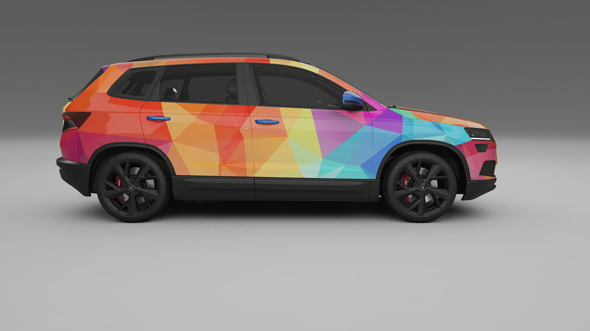 Škoda Karoq NU7 VECTOR VIBE – Kit Wrap PPF Personalizzato in Pellicola Poliuretanica Stampabile