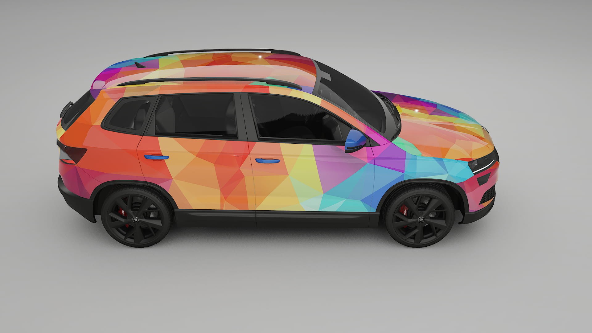 Škoda Karoq NU7 VECTOR VIBE – Kit Wrap PPF Personalizzato in Pellicola Poliuretanica Stampabile
