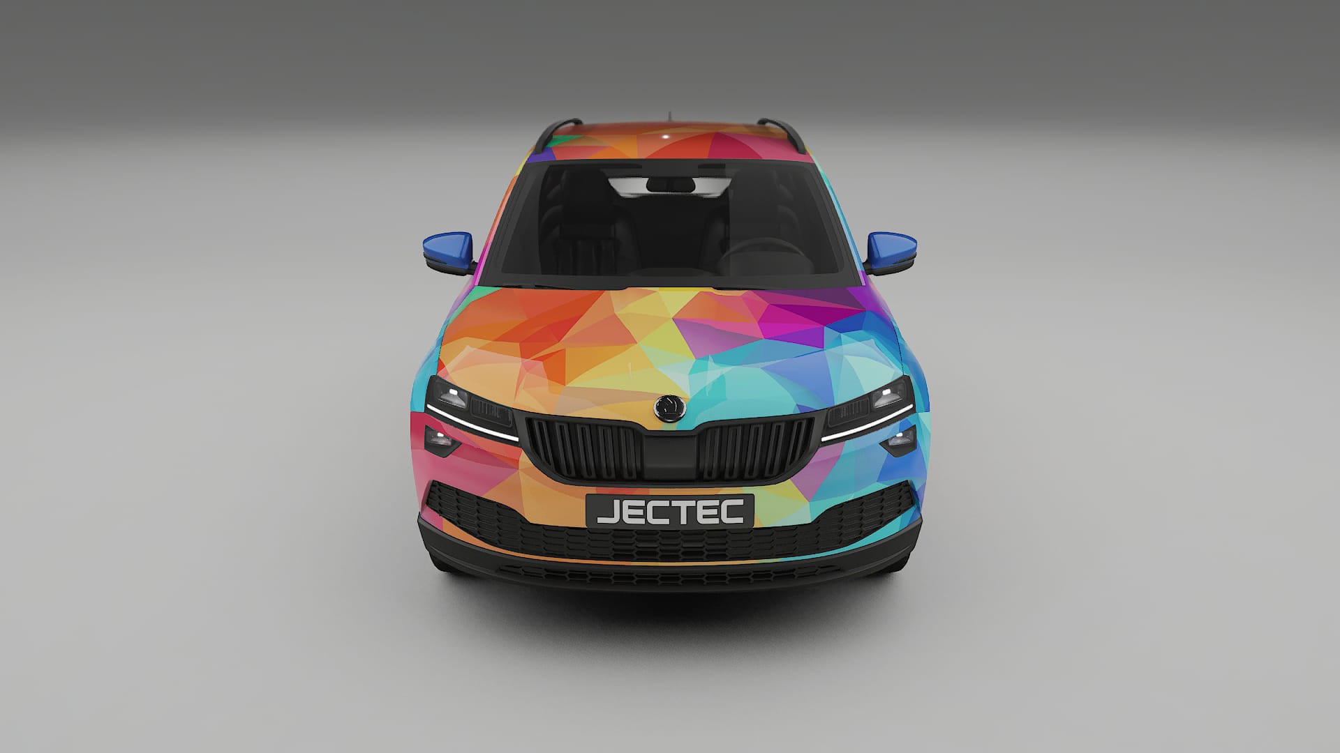 Škoda Karoq NU7 VECTOR VIBE – Kit Wrap PPF Personalizzato in Pellicola Poliuretanica Stampabile