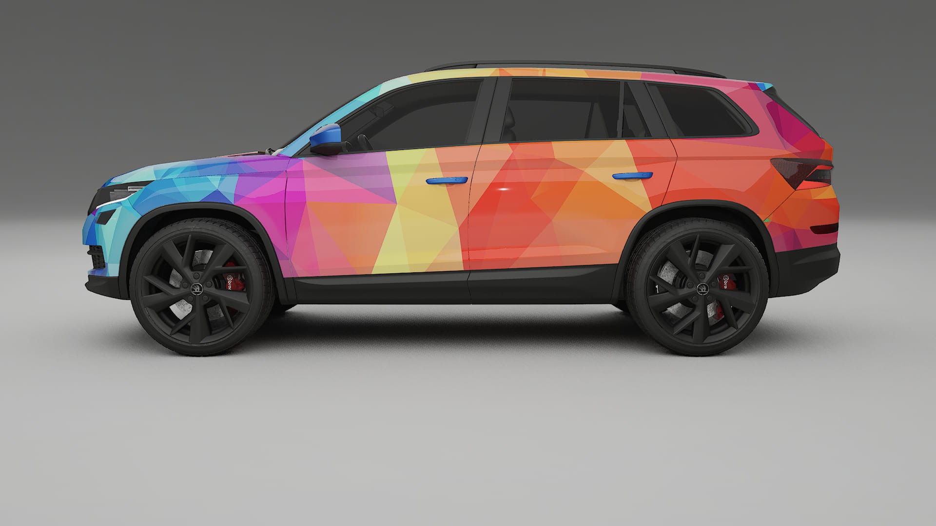 Škoda Kodiaq NS7 VECTOR VIBE – Kit Wrap PPF Personalizzato in Pellicola Poliuretanica Stampabile