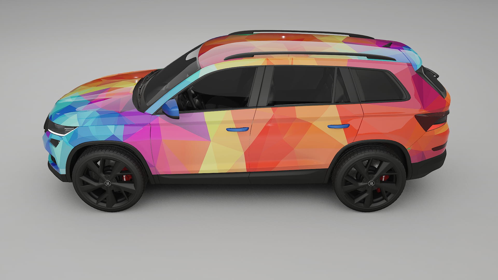 Škoda Kodiaq NS7 VECTOR VIBE – Kit Wrap PPF Personalizzato in Pellicola Poliuretanica Stampabile