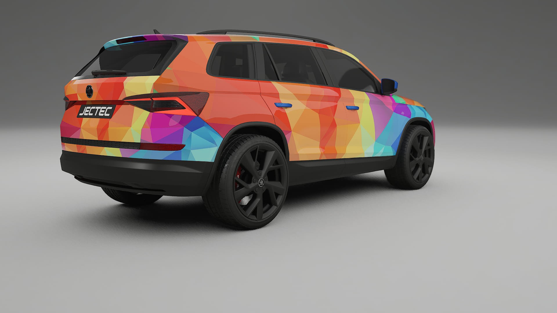 Škoda Kodiaq NS7 VECTOR VIBE – Kit Wrap PPF Personalizzato in Pellicola Poliuretanica Stampabile