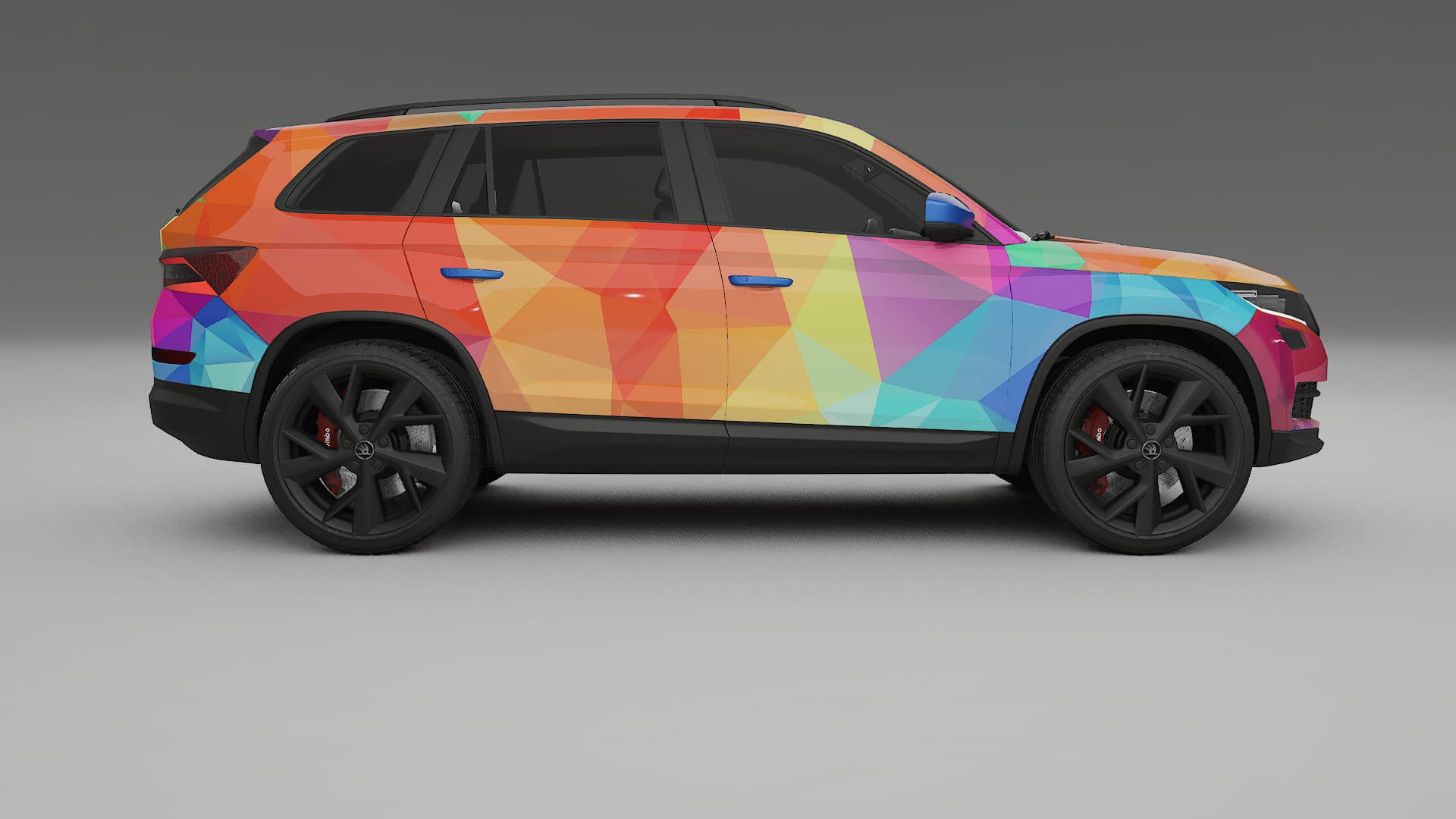 Škoda Kodiaq NS7 VECTOR VIBE – Kit Wrap PPF Personalizzato in Pellicola Poliuretanica Stampabile