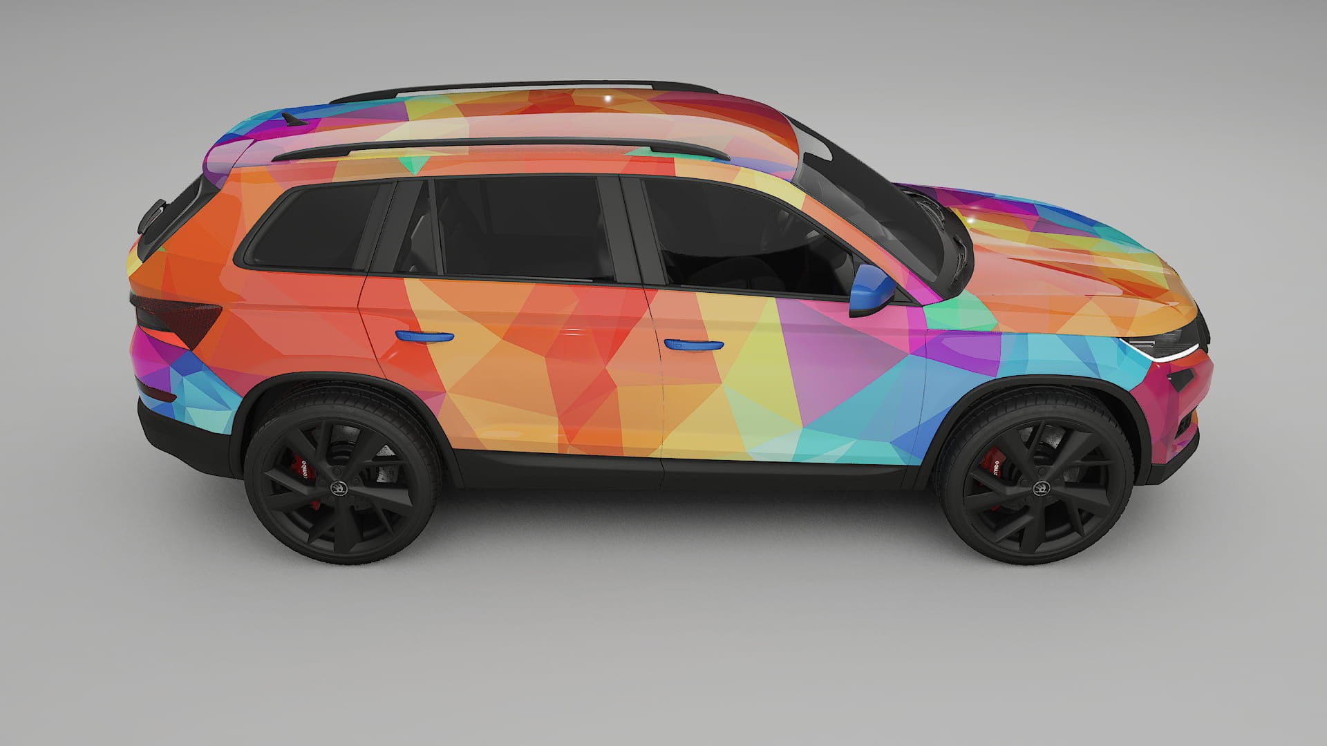 Škoda Kodiaq NS7 VECTOR VIBE – Kit Wrap PPF Personalizzato in Pellicola Poliuretanica Stampabile