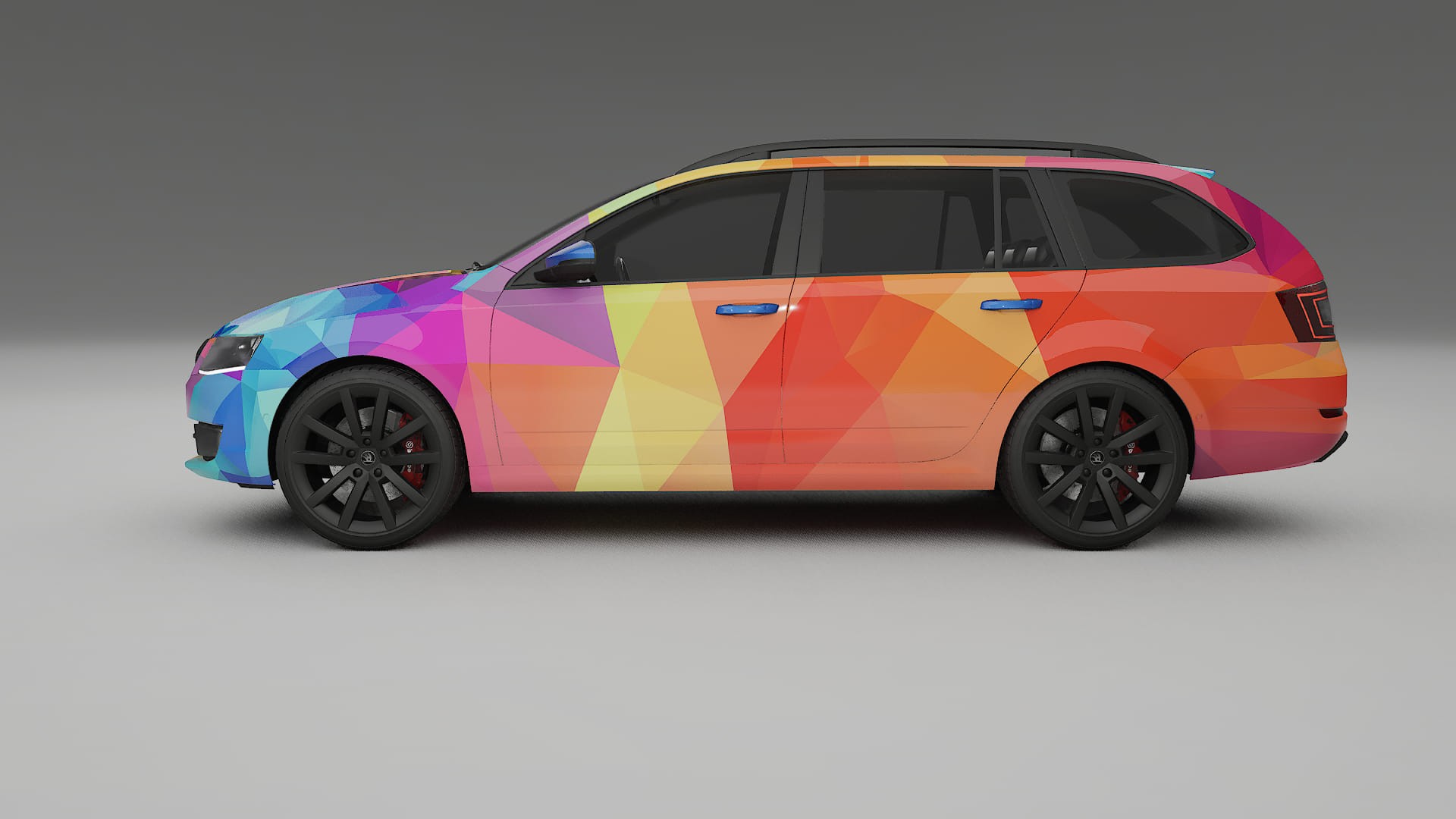 Škoda Octavia combi 5E VECTOR VIBE – Kit Wrap PPF Personalizzato in Pellicola Poliuretanica Stampabile