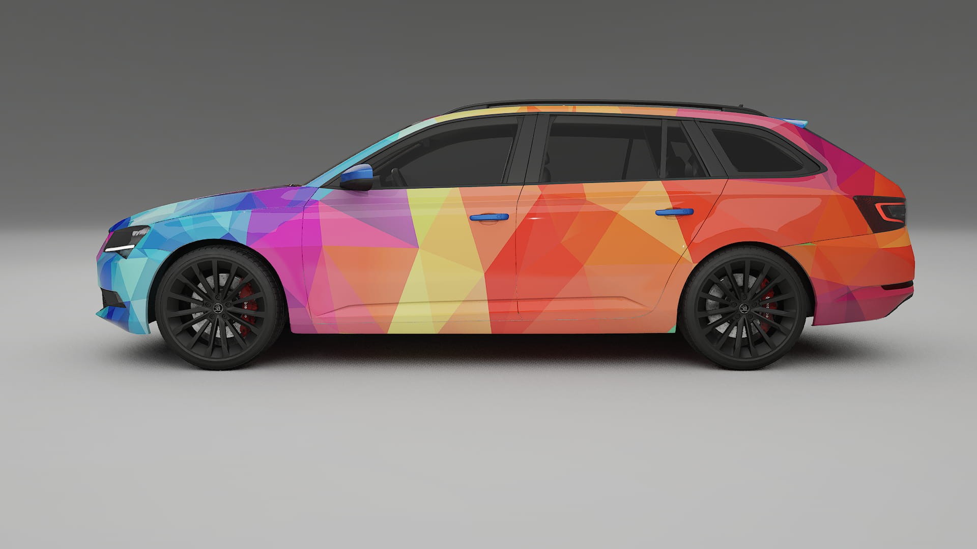 Škoda Superb B8 VECTOR VIBE – Kit Wrap PPF Personalizzato in Pellicola Poliuretanica Stampabile