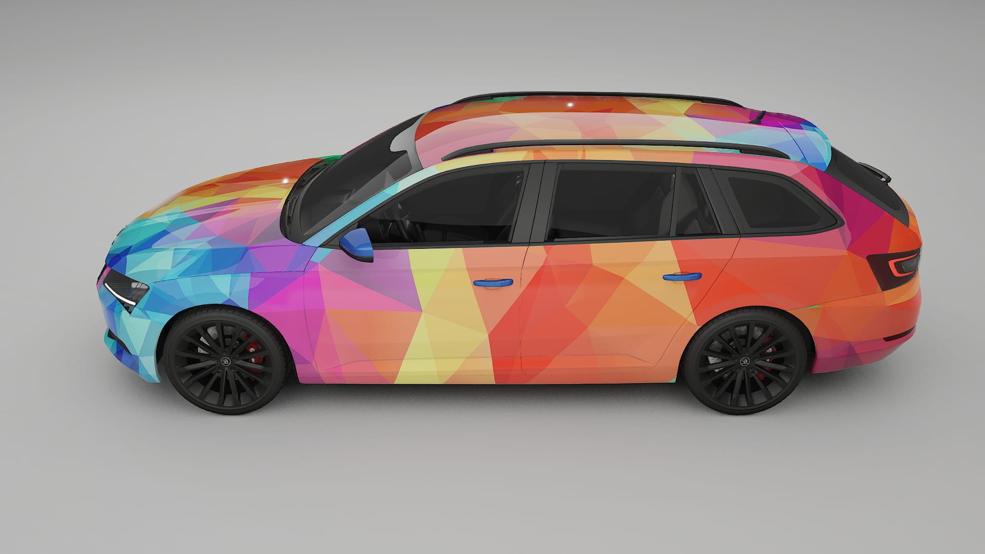 Škoda Superb B8 VECTOR VIBE – Kit Wrap PPF Personalizzato in Pellicola Poliuretanica Stampabile