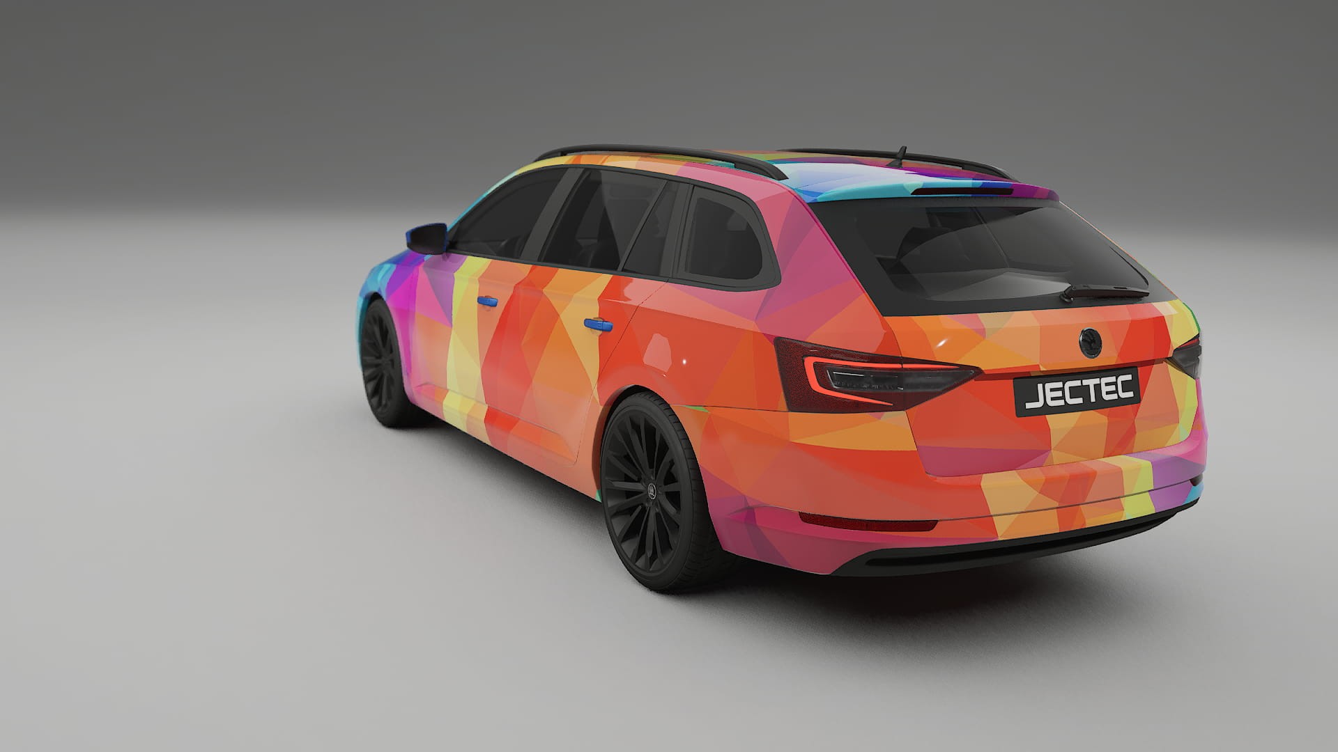 Škoda Superb B8 VECTOR VIBE – Kit Wrap PPF Personalizzato in Pellicola Poliuretanica Stampabile