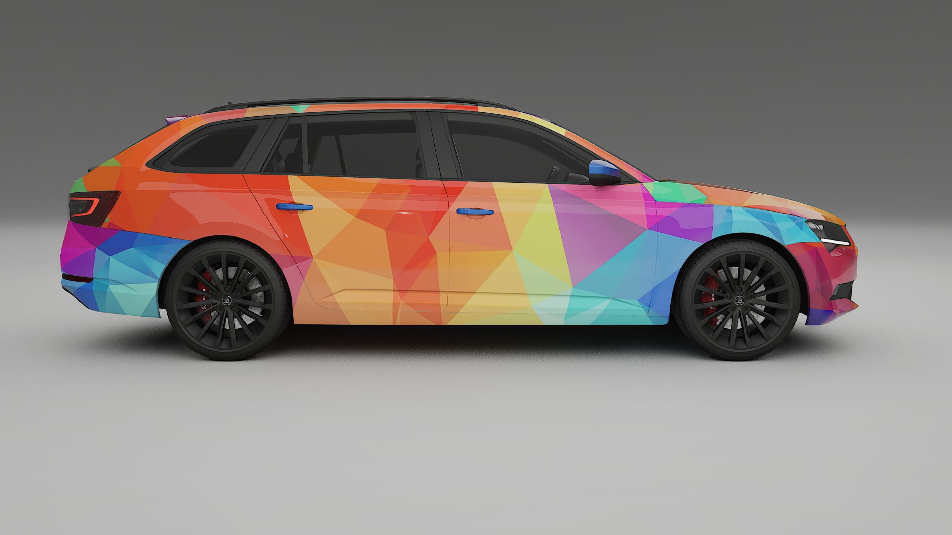 Škoda Superb B8 VECTOR VIBE – Kit Wrap PPF Personalizzato in Pellicola Poliuretanica Stampabile
