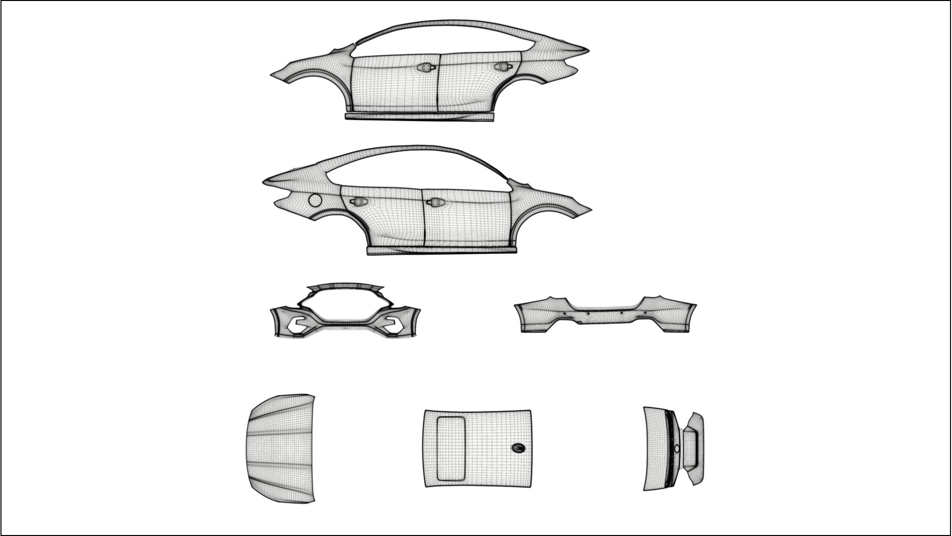 Subaru Legacy BW VECTOR VIBE – Kit Wrap PPF Personalizzato in Pellicola Poliuretanica Stampabile