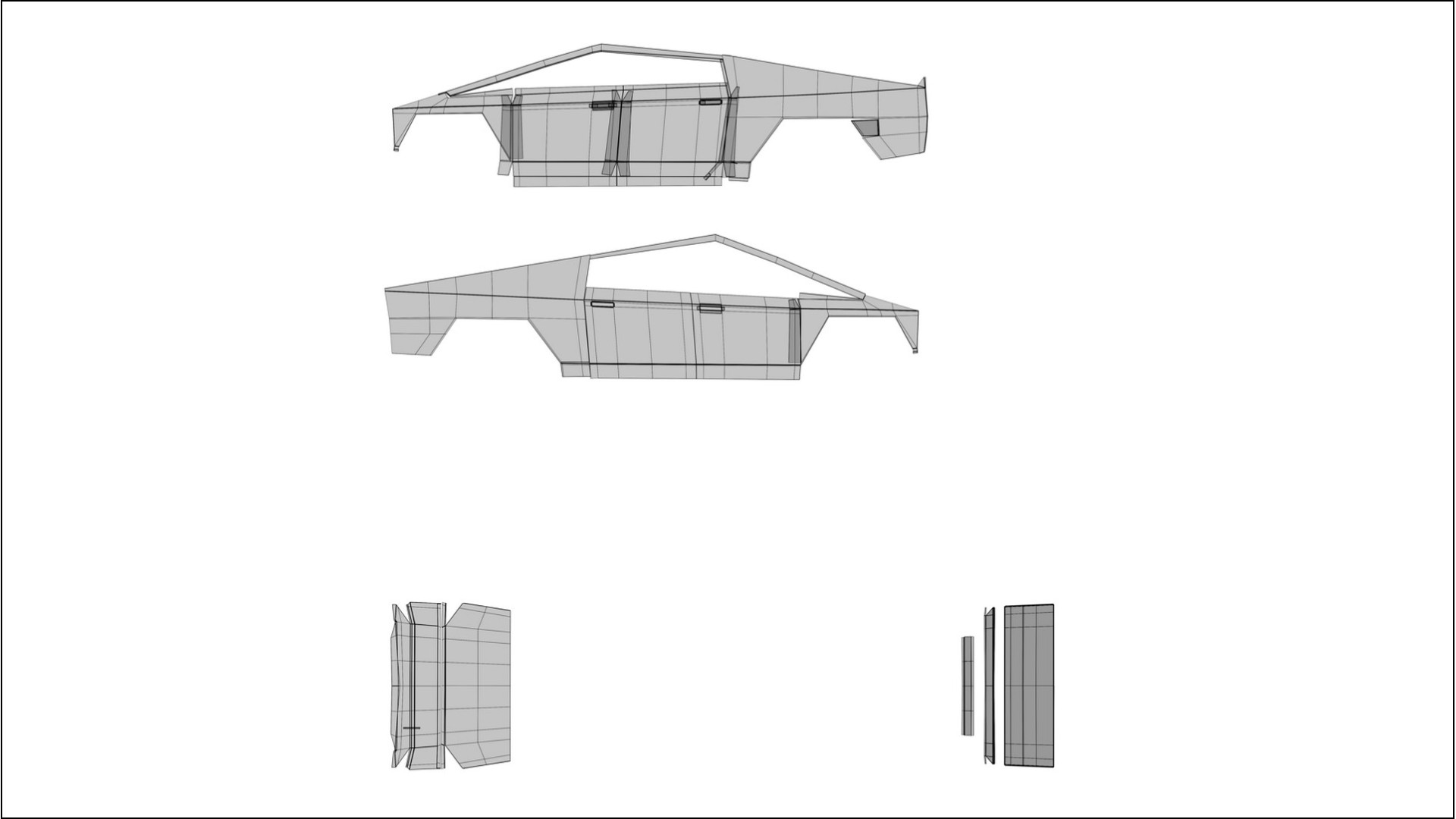 Tesla Cybertruck VECTOR VIBE – Kit Wrap PPF Personalizzato in Pellicola Poliuretanica Stampabile