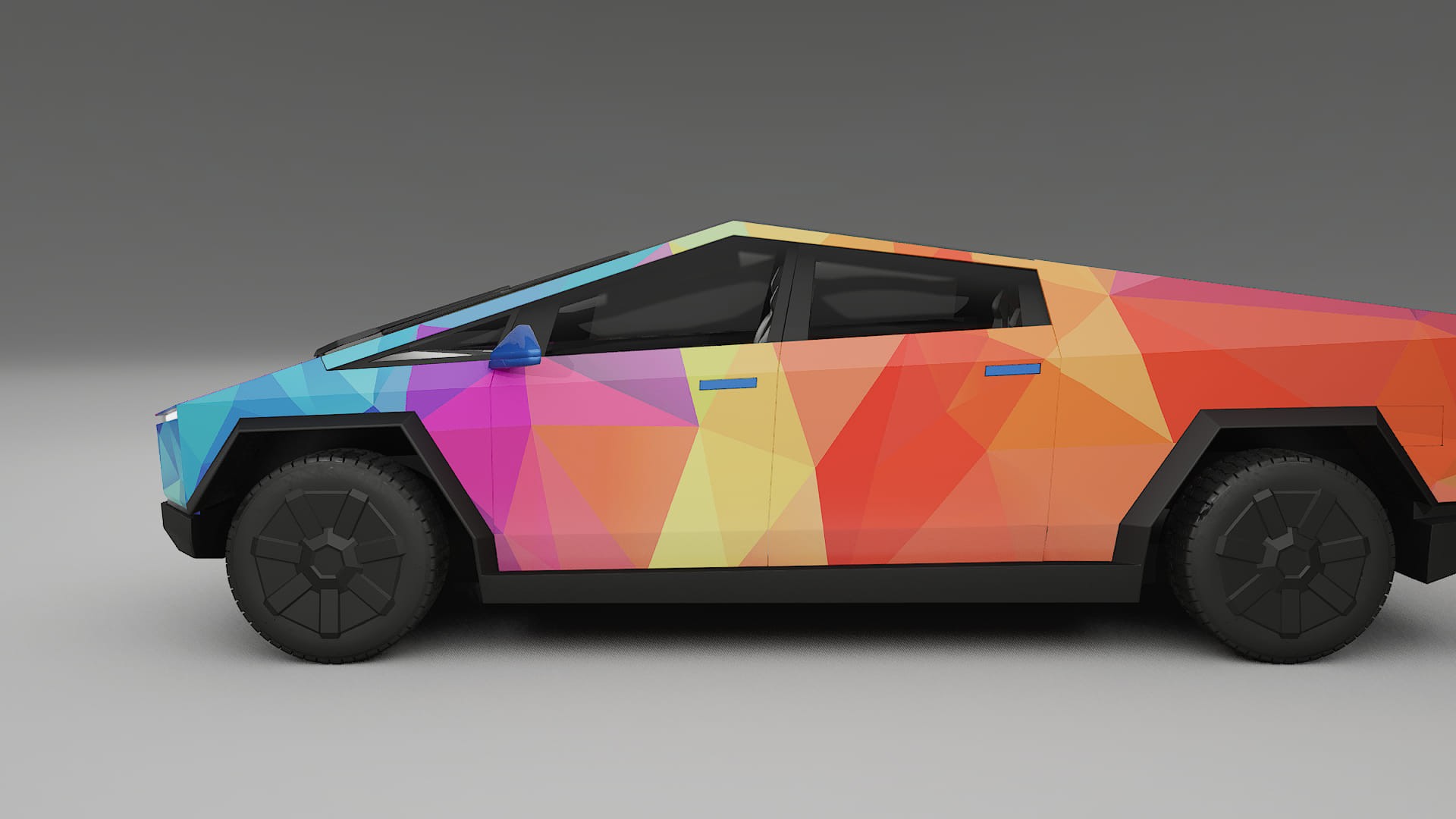 Tesla Cybertruck VECTOR VIBE – Kit Wrap PPF Personalizzato in Pellicola Poliuretanica Stampabile