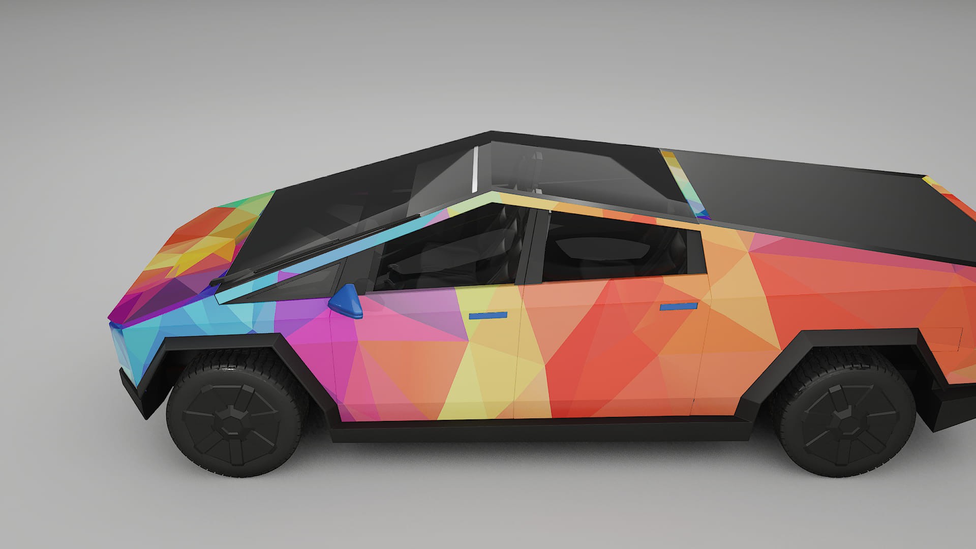 Tesla Cybertruck VECTOR VIBE – Kit Wrap PPF Personalizzato in Pellicola Poliuretanica Stampabile