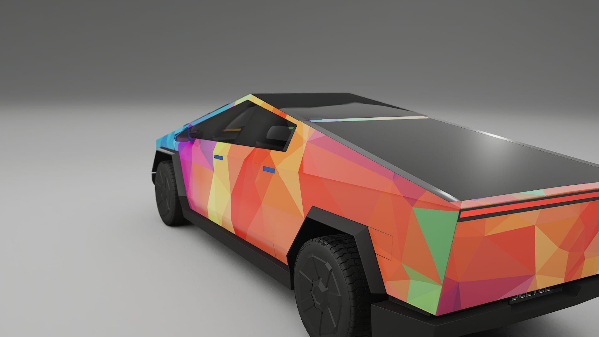 Tesla Cybertruck VECTOR VIBE – Kit Wrap PPF Personalizzato in Pellicola Poliuretanica Stampabile
