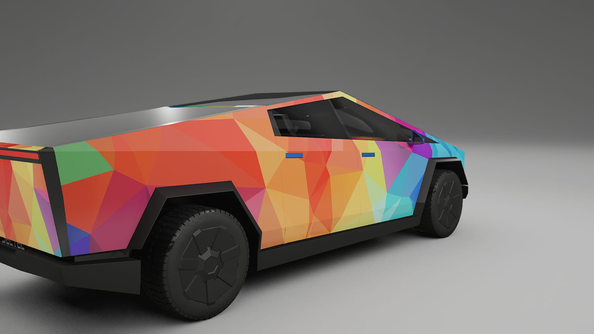 Tesla Cybertruck VECTOR VIBE – Kit Wrap PPF Personalizzato in Pellicola Poliuretanica Stampabile