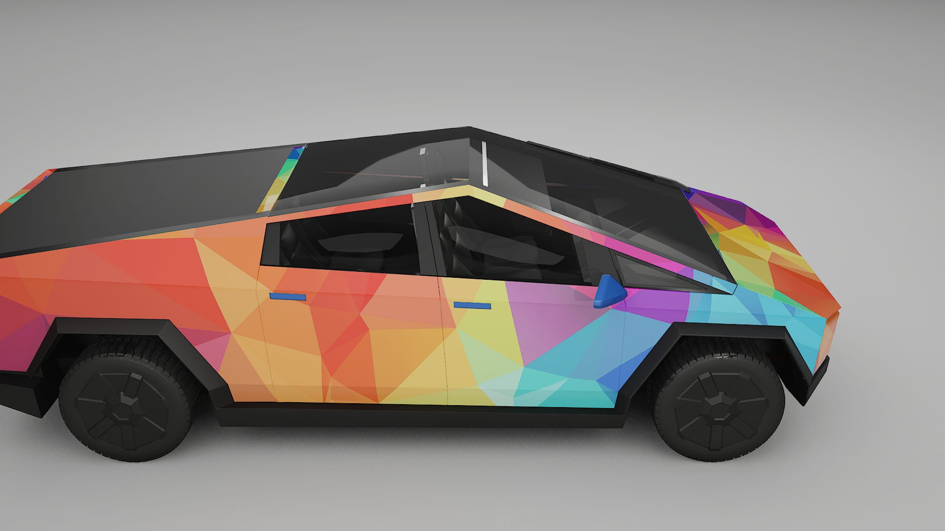 Tesla Cybertruck VECTOR VIBE – Kit Wrap PPF Personalizzato in Pellicola Poliuretanica Stampabile