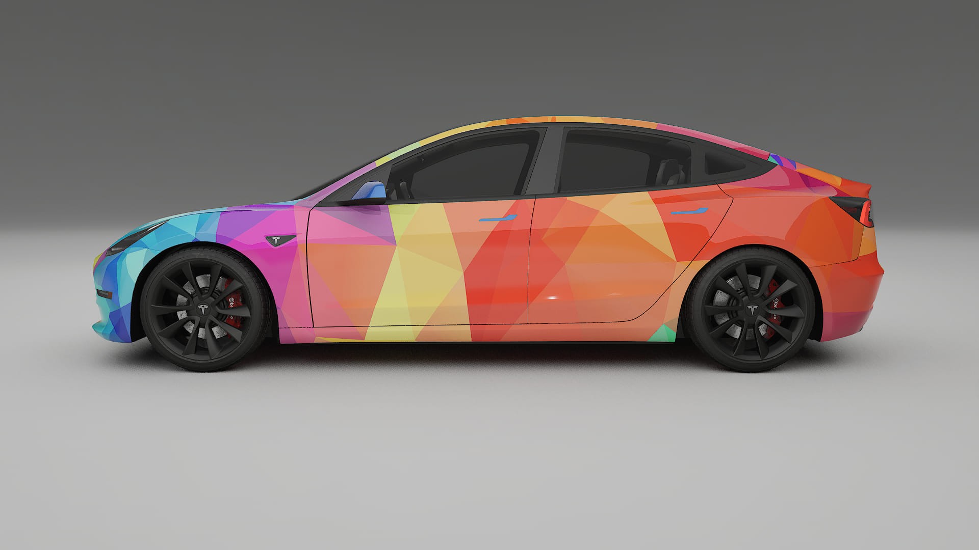 Tesla Model 3 VECTOR VIBE – Kit Wrap PPF Personalizzato in Pellicola Poliuretanica Stampabile