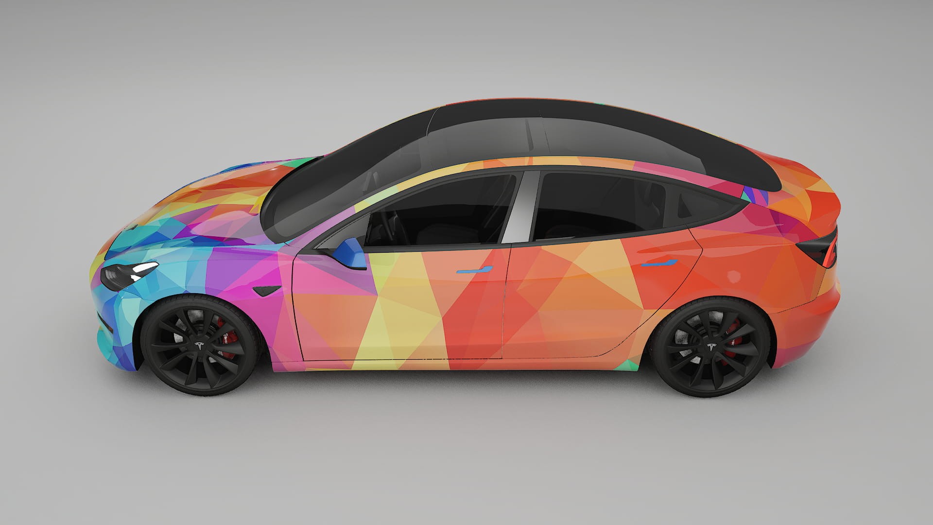 Tesla Model 3 VECTOR VIBE – Kit Wrap PPF Personalizzato in Pellicola Poliuretanica Stampabile