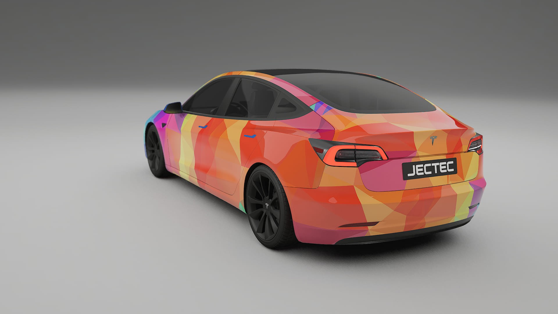 Tesla Model 3 VECTOR VIBE – Kit Wrap PPF Personalizzato in Pellicola Poliuretanica Stampabile