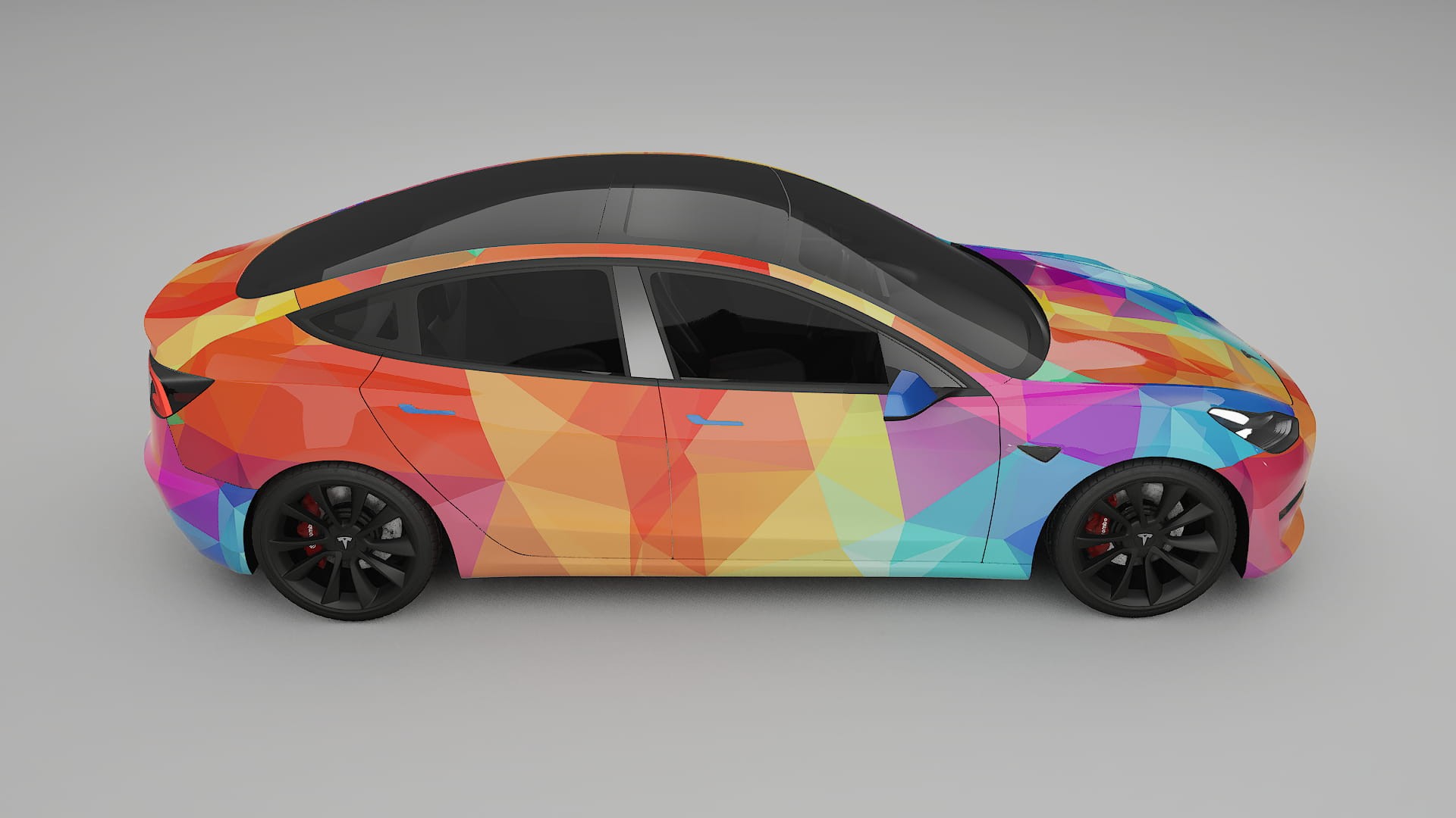 Tesla Model 3 VECTOR VIBE – Kit Wrap PPF Personalizzato in Pellicola Poliuretanica Stampabile