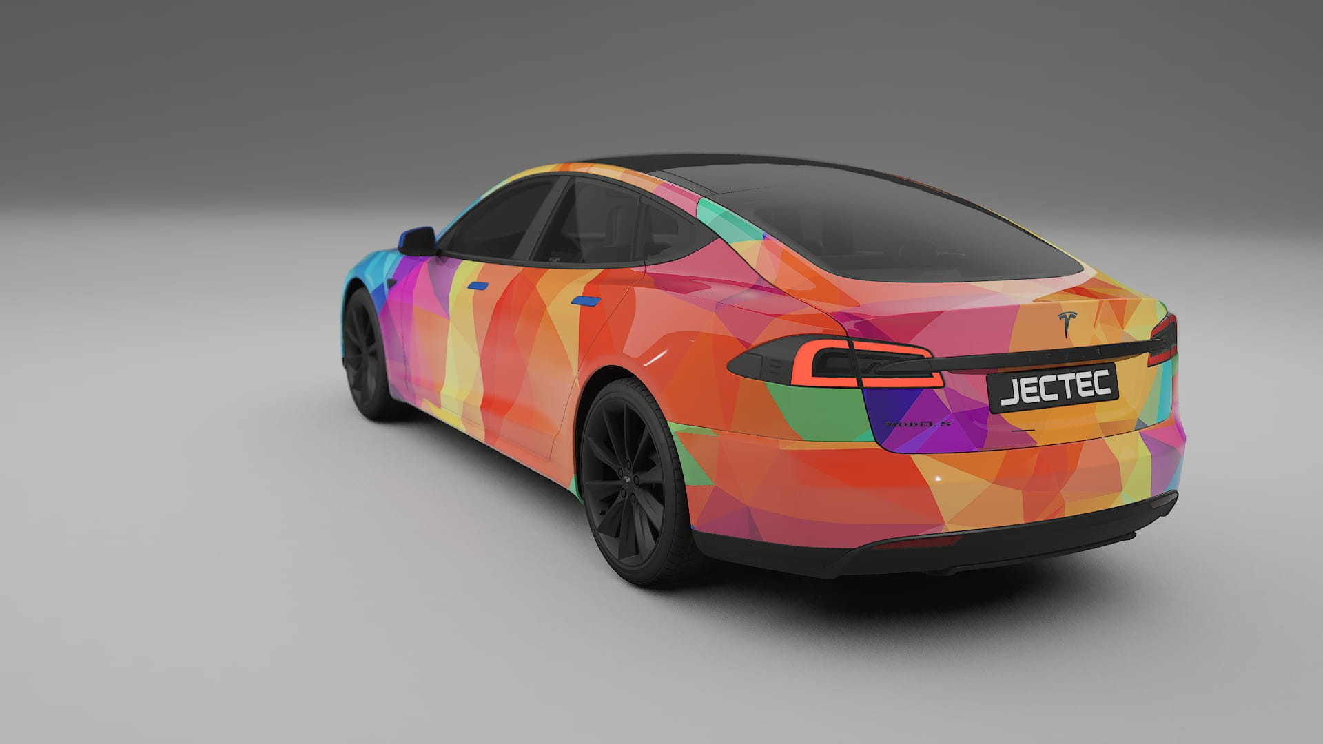 Tesla Model-S VECTOR VIBE – Kit Wrap PPF Personalizzato in Pellicola Poliuretanica Stampabile