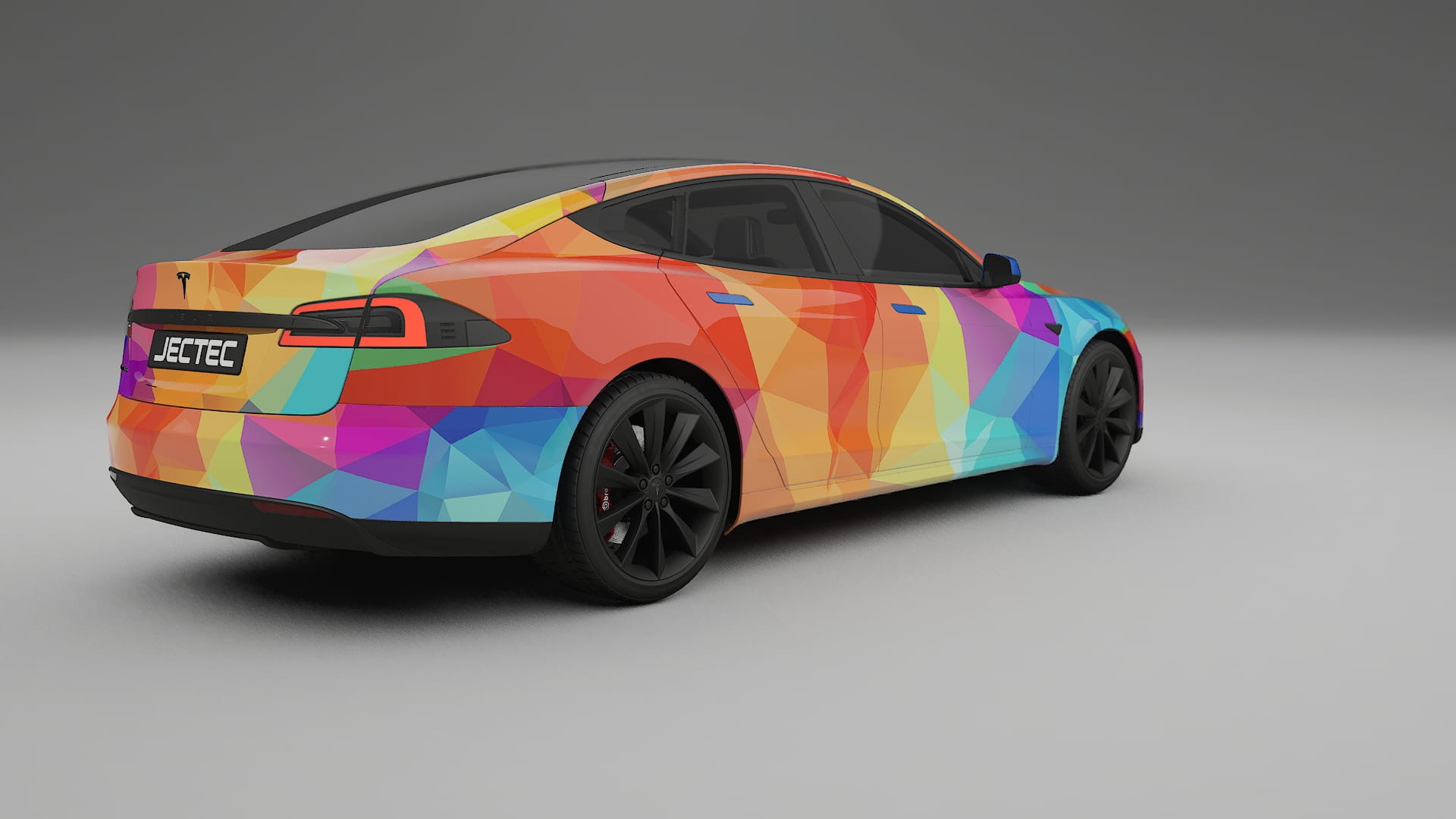 Tesla Model-S VECTOR VIBE – Kit Wrap PPF Personalizzato in Pellicola Poliuretanica Stampabile