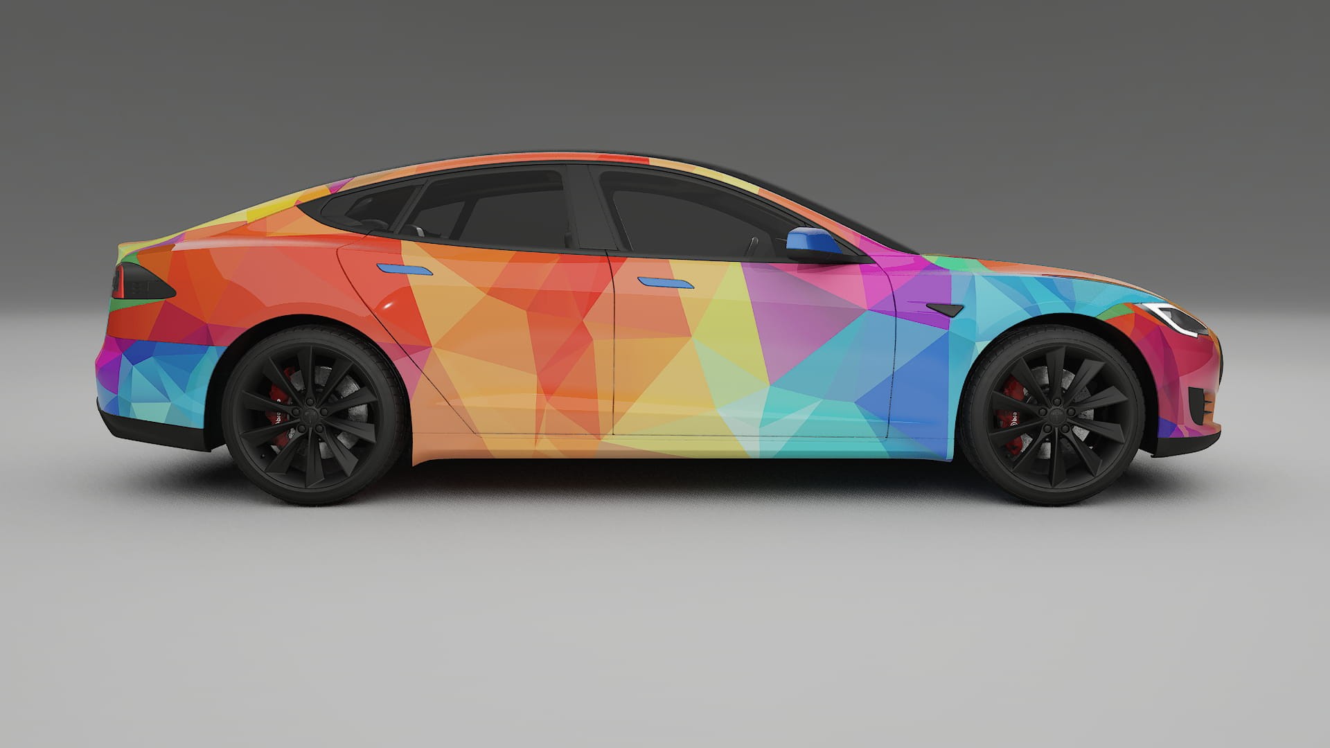 Tesla Model-S VECTOR VIBE – Kit Wrap PPF Personalizzato in Pellicola Poliuretanica Stampabile