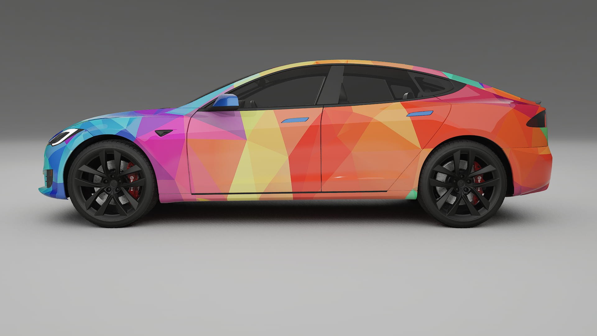 Tesla Model-S Refresh VECTOR VIBE – Kit Wrap PPF Personalizzato in Pellicola Poliuretanica Stampabile