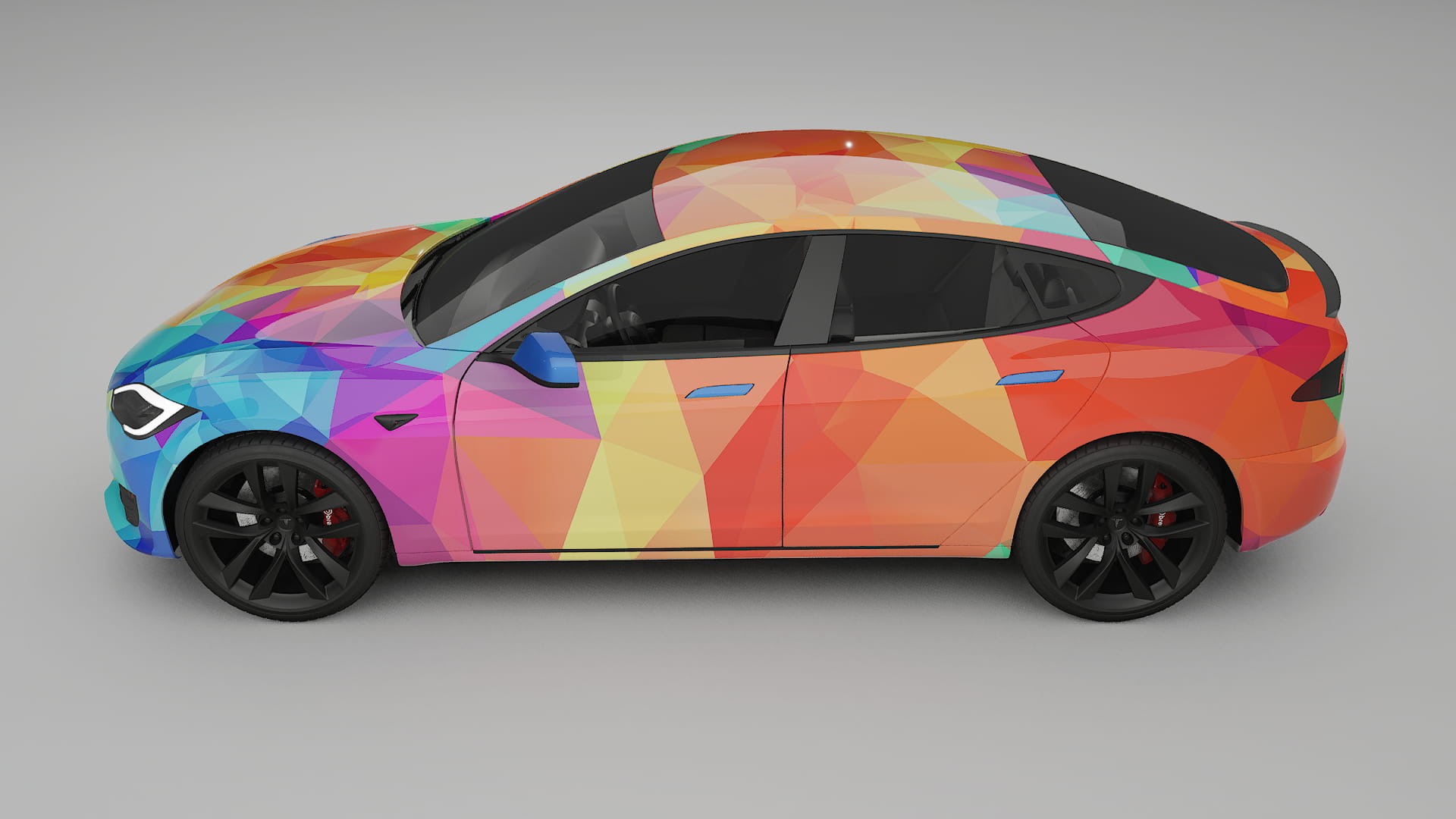 Tesla Model-S Refresh VECTOR VIBE – Kit Wrap PPF Personalizzato in Pellicola Poliuretanica Stampabile