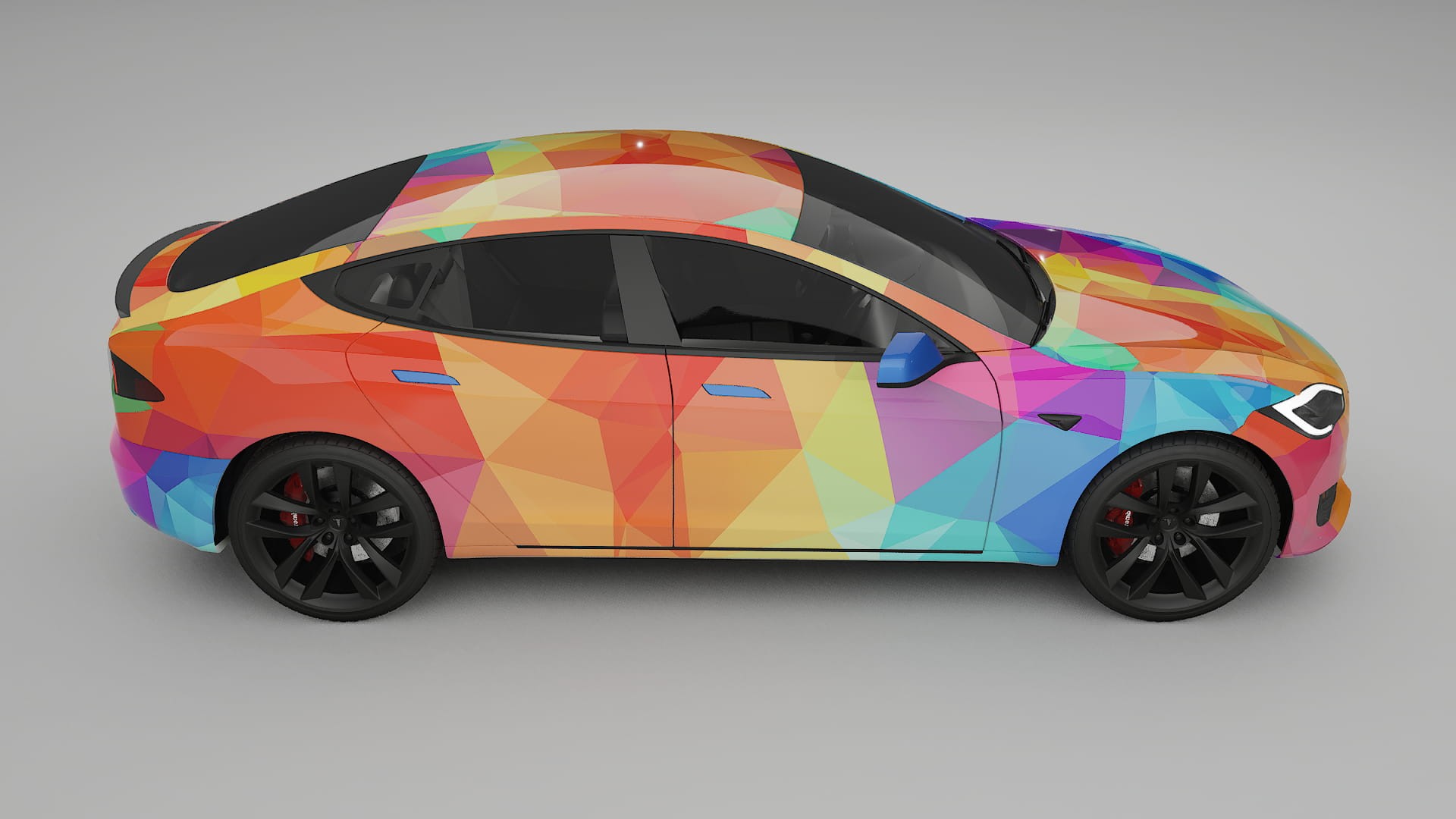 Tesla Model-S Refresh VECTOR VIBE – Kit Wrap PPF Personalizzato in Pellicola Poliuretanica Stampabile