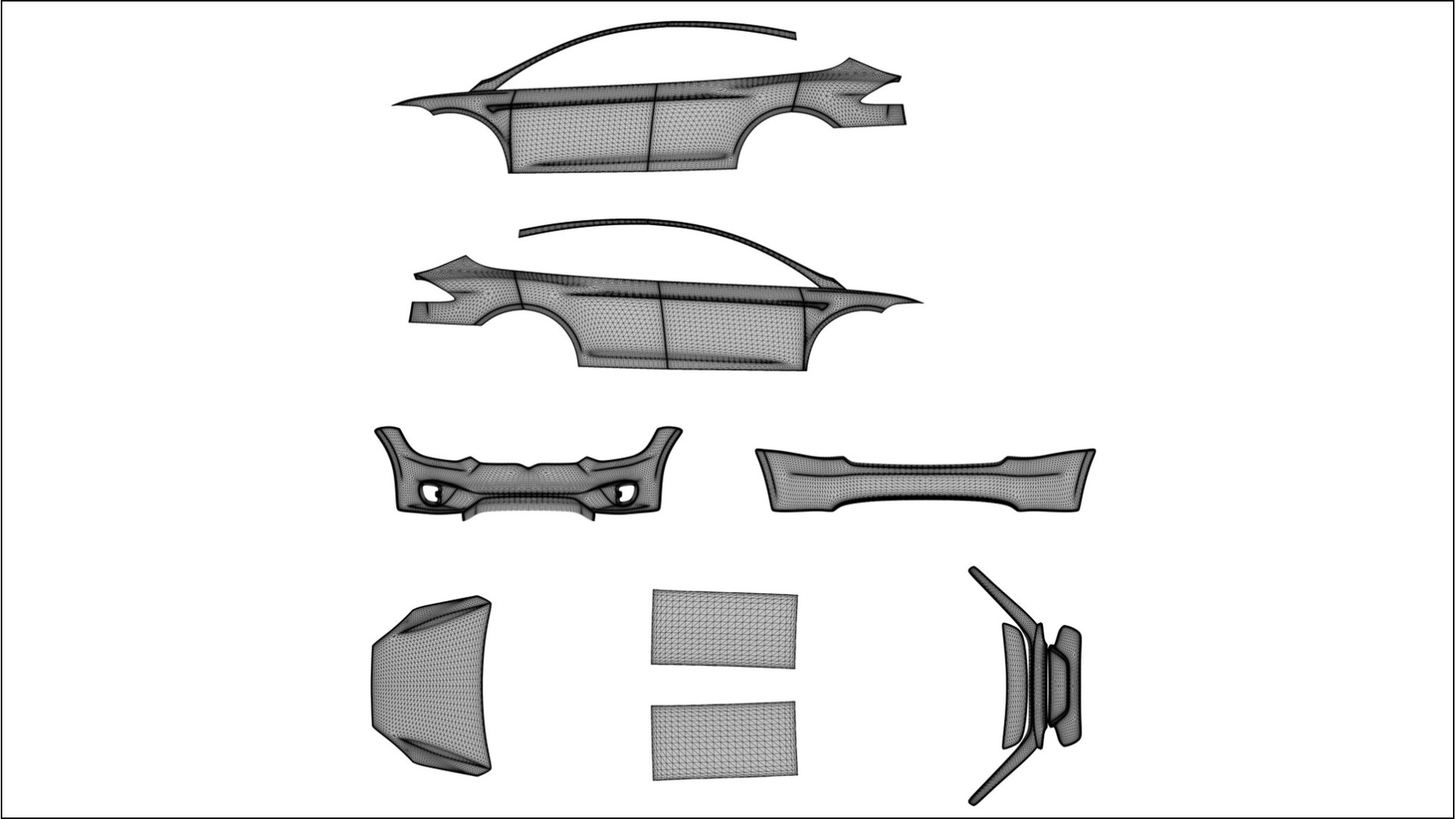 Tesla Model X VECTOR VIBE – Kit Wrap PPF Personalizzato in Pellicola Poliuretanica Stampabile