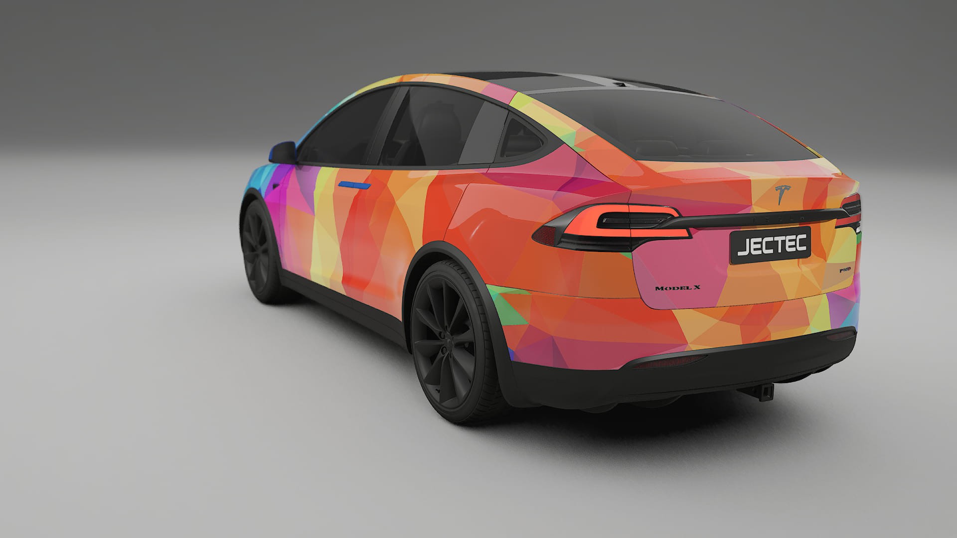 Tesla Model X VECTOR VIBE – Kit Wrap PPF Personalizzato in Pellicola Poliuretanica Stampabile