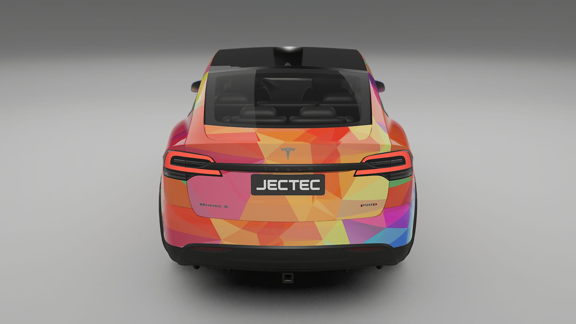 Tesla Model X VECTOR VIBE – Kit Wrap PPF Personalizzato in Pellicola Poliuretanica Stampabile