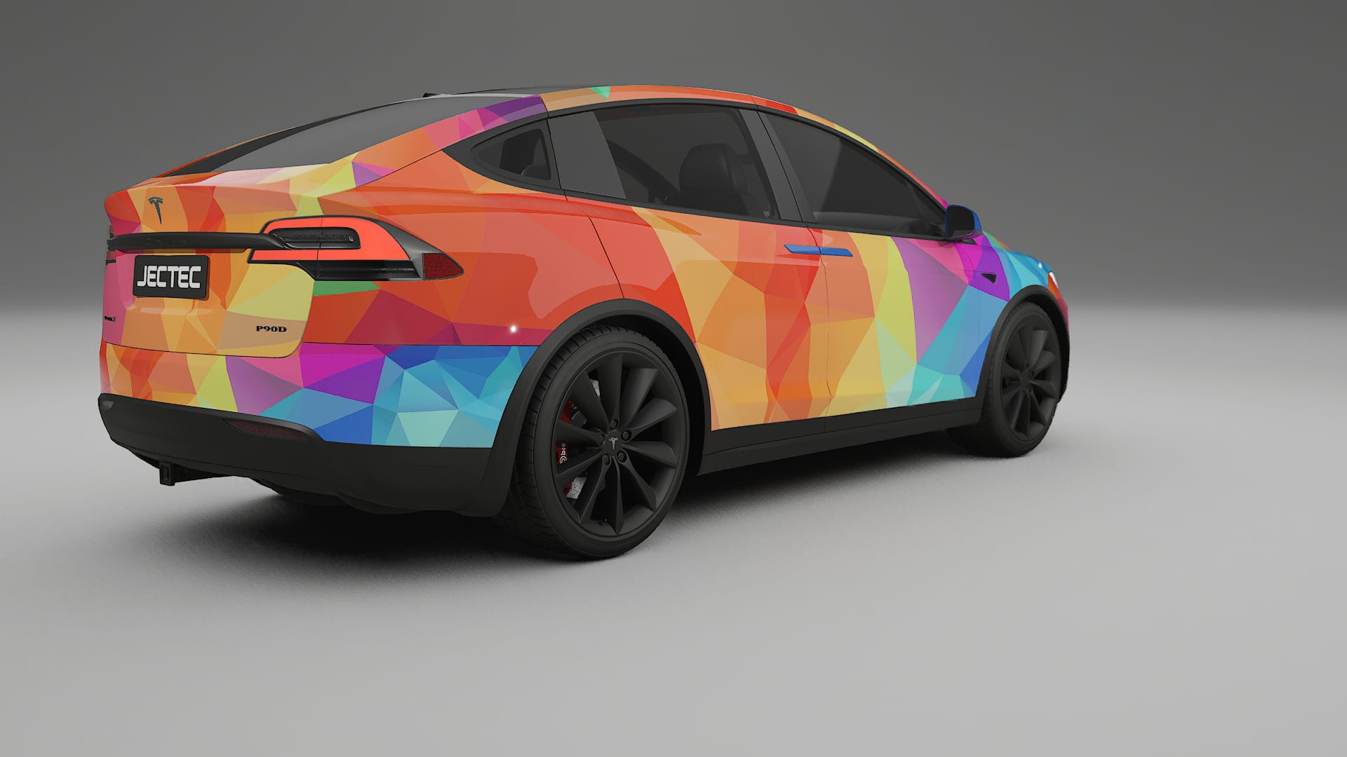 Tesla Model X VECTOR VIBE – Kit Wrap PPF Personalizzato in Pellicola Poliuretanica Stampabile