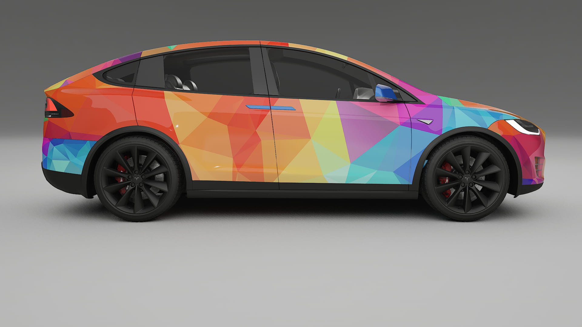 Tesla Model X VECTOR VIBE – Kit Wrap PPF Personalizzato in Pellicola Poliuretanica Stampabile