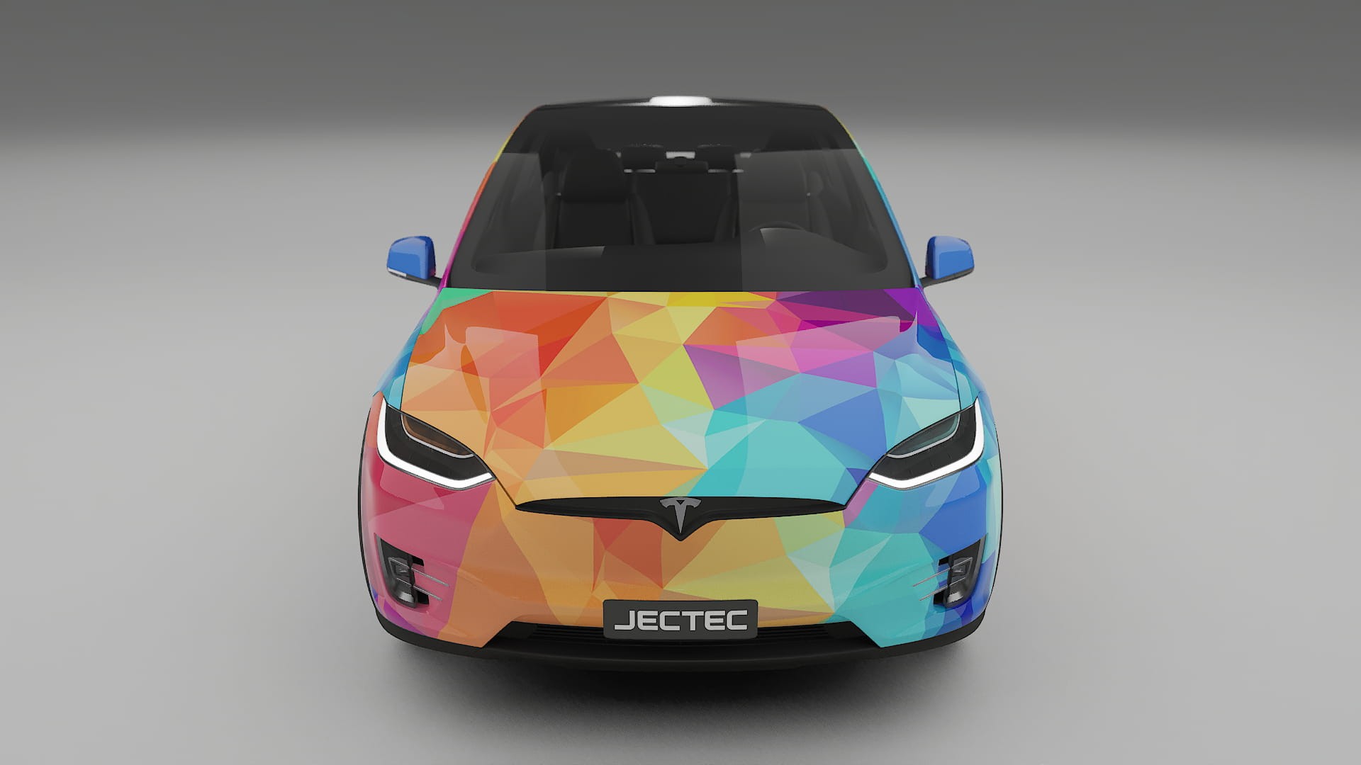 Tesla Model X VECTOR VIBE – Kit Wrap PPF Personalizzato in Pellicola Poliuretanica Stampabile