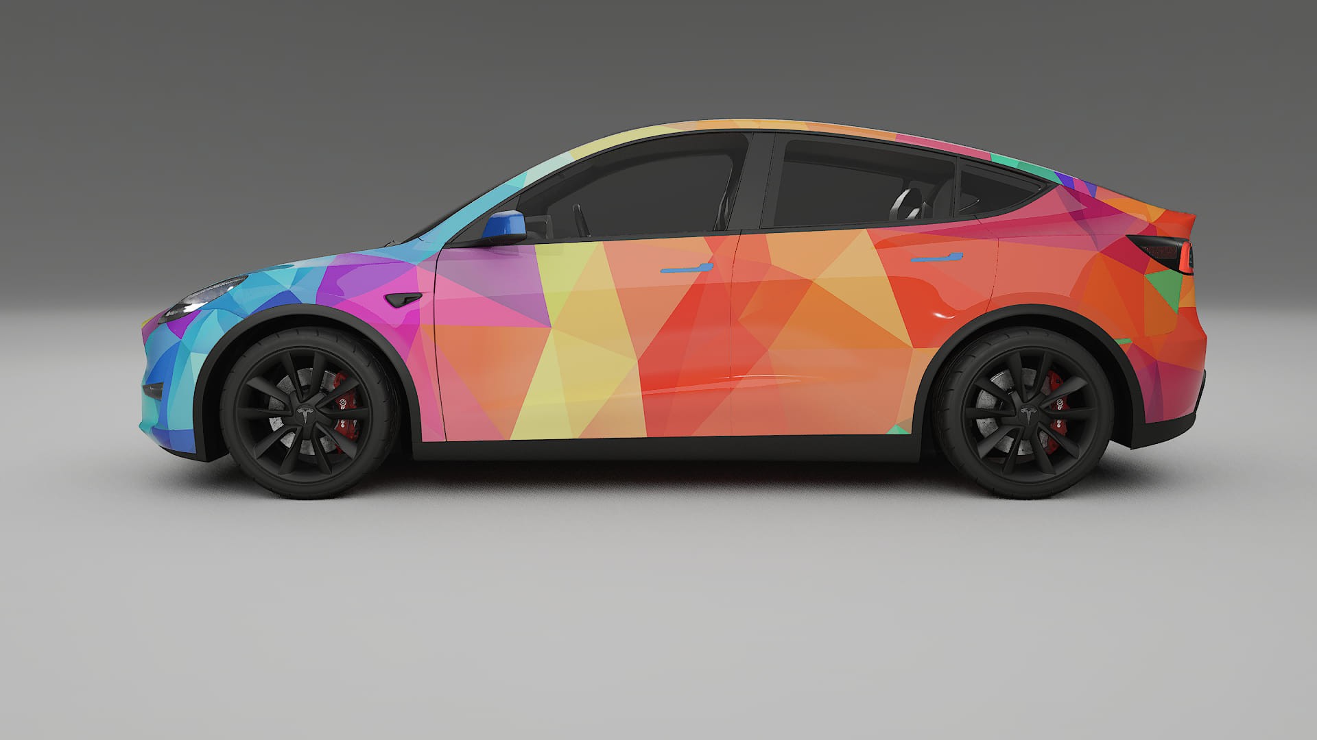 Tesla Model Y VECTOR VIBE – Kit Wrap PPF Personalizzato in Pellicola Poliuretanica Stampabile