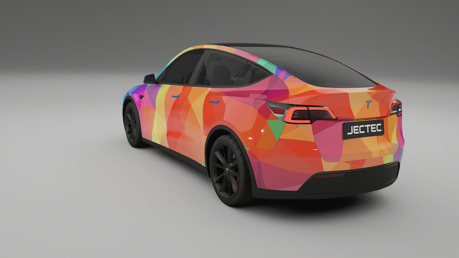 Tesla Model Y VECTOR VIBE – Kit Wrap PPF Personalizzato in Pellicola Poliuretanica Stampabile