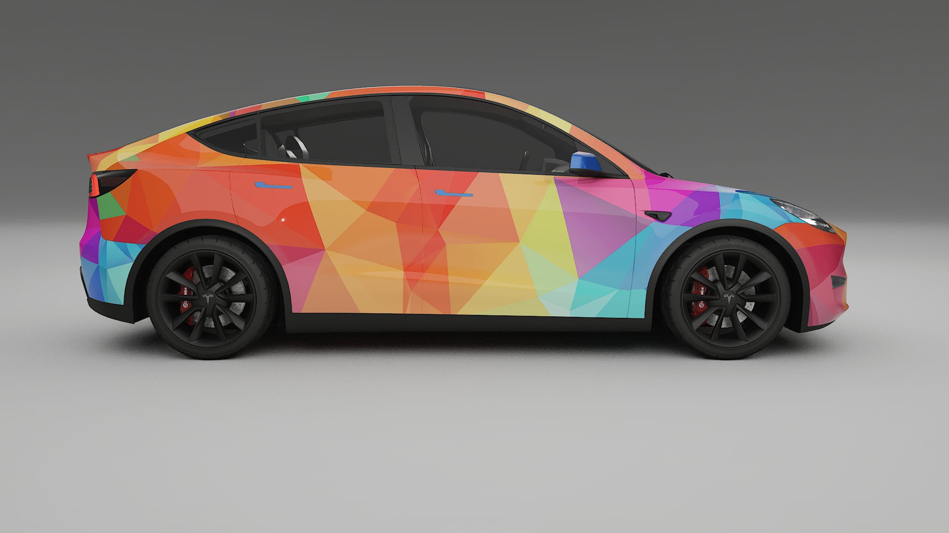 Tesla Model Y VECTOR VIBE – Kit Wrap PPF Personalizzato in Pellicola Poliuretanica Stampabile
