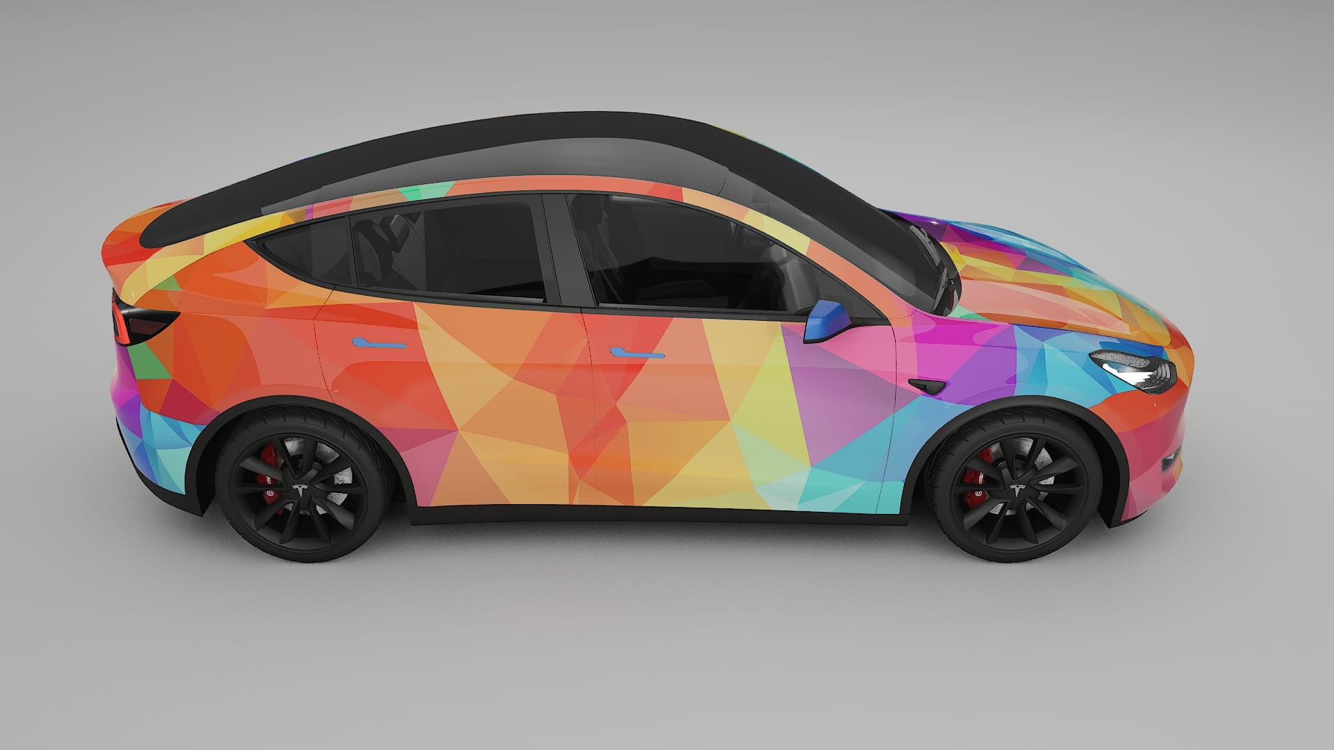 Tesla Model Y VECTOR VIBE – Kit Wrap PPF Personalizzato in Pellicola Poliuretanica Stampabile