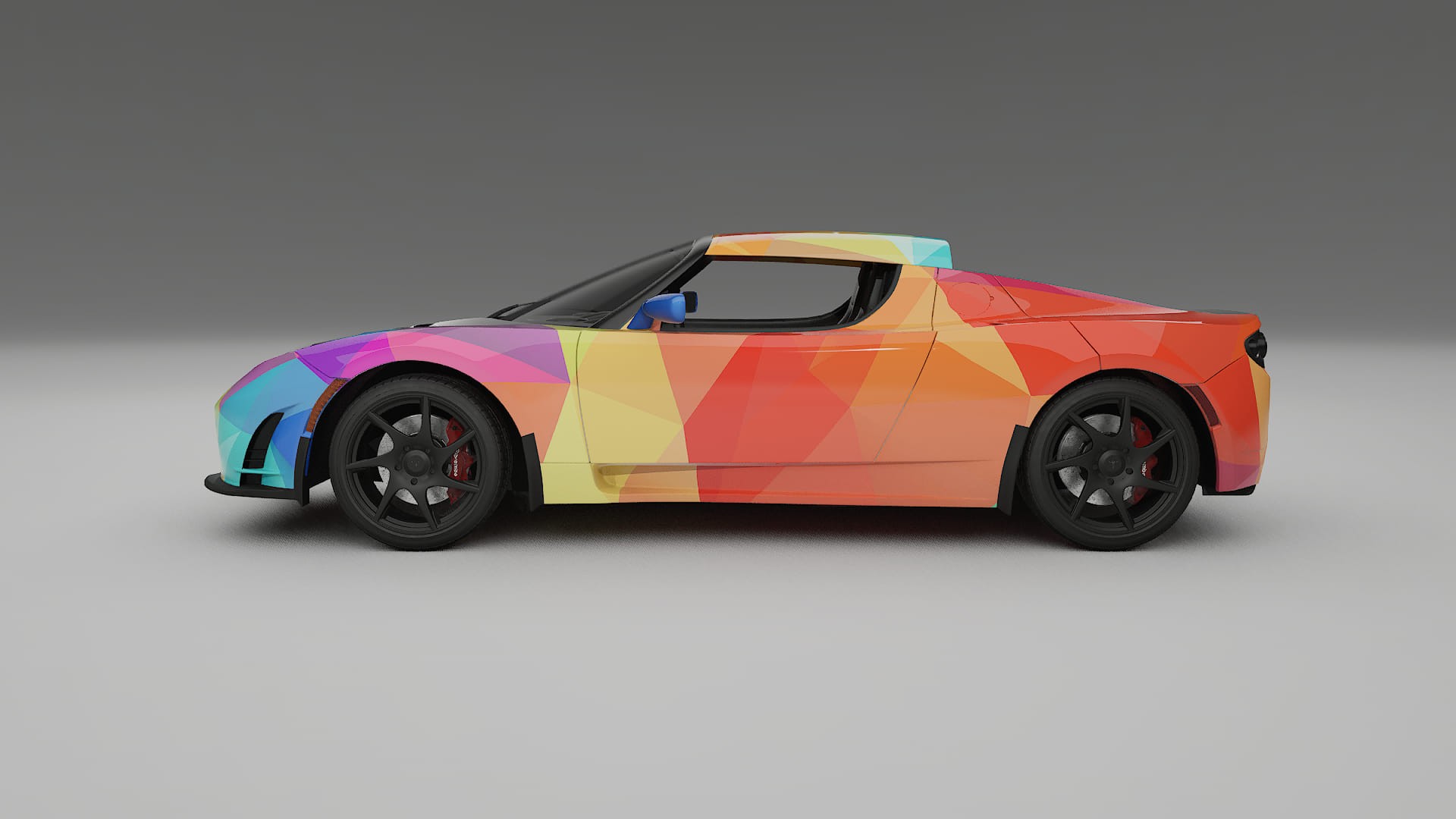 Tesla Roadster 2.5 VECTOR VIBE – Kit Wrap PPF Personalizzato in Pellicola Poliuretanica Stampabile